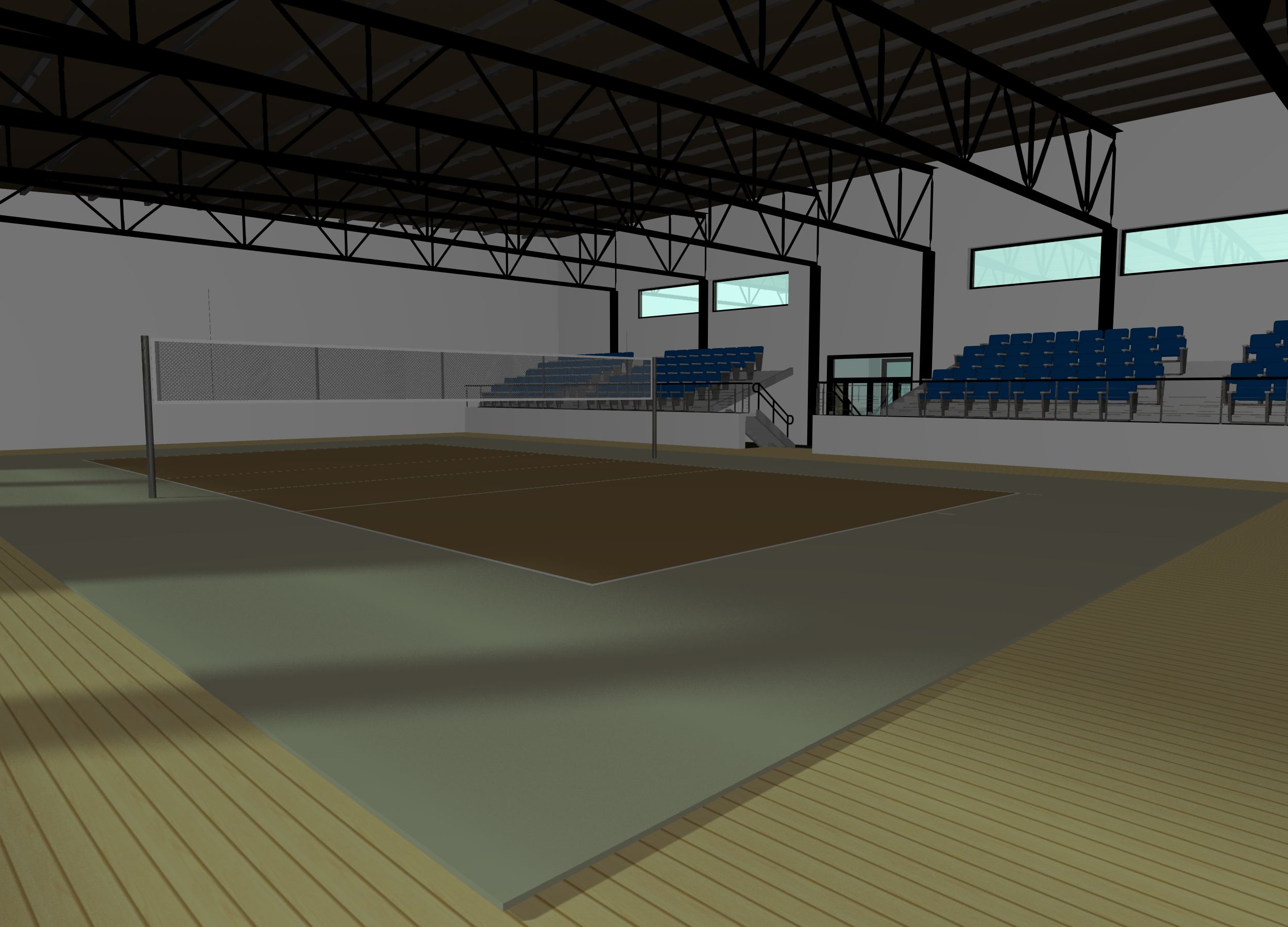 2015 年完工的混合结构体育中心设计-19