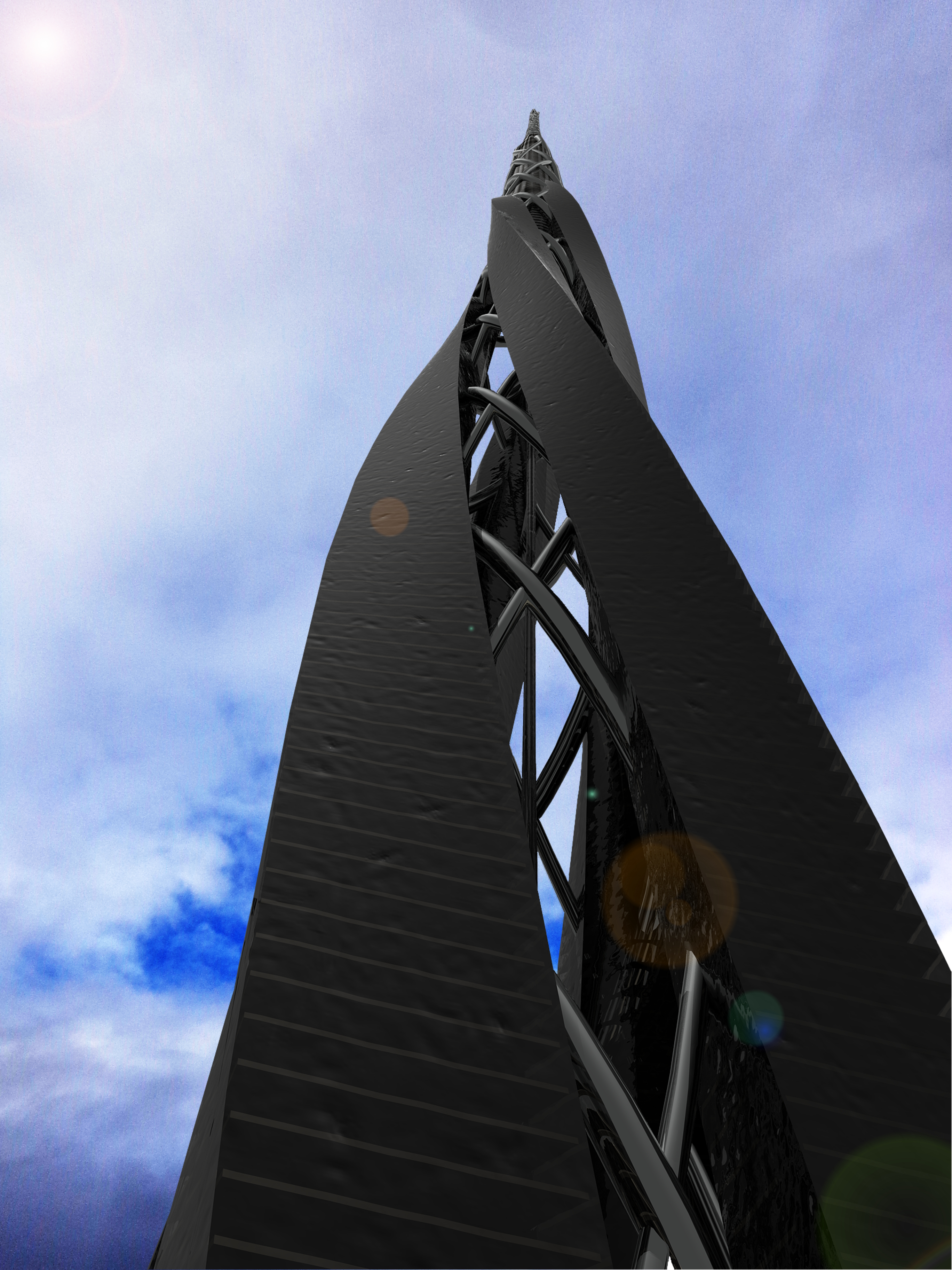 迪拜 4T1 扭曲摩天大楼——未来城市综合体设计-8