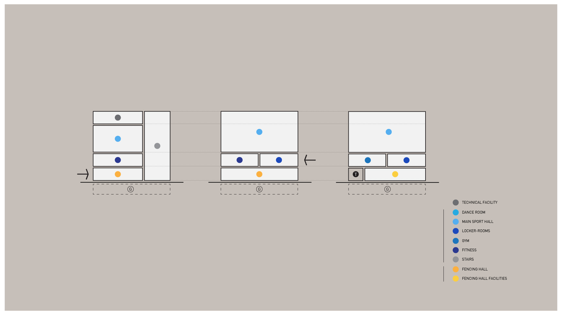 弗罗茨瓦夫市第 5 学校团体带击剑厅的混合运动场馆-14