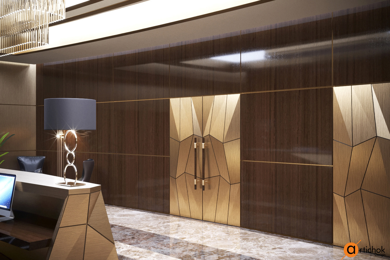 现代奢华办公空间设计-8