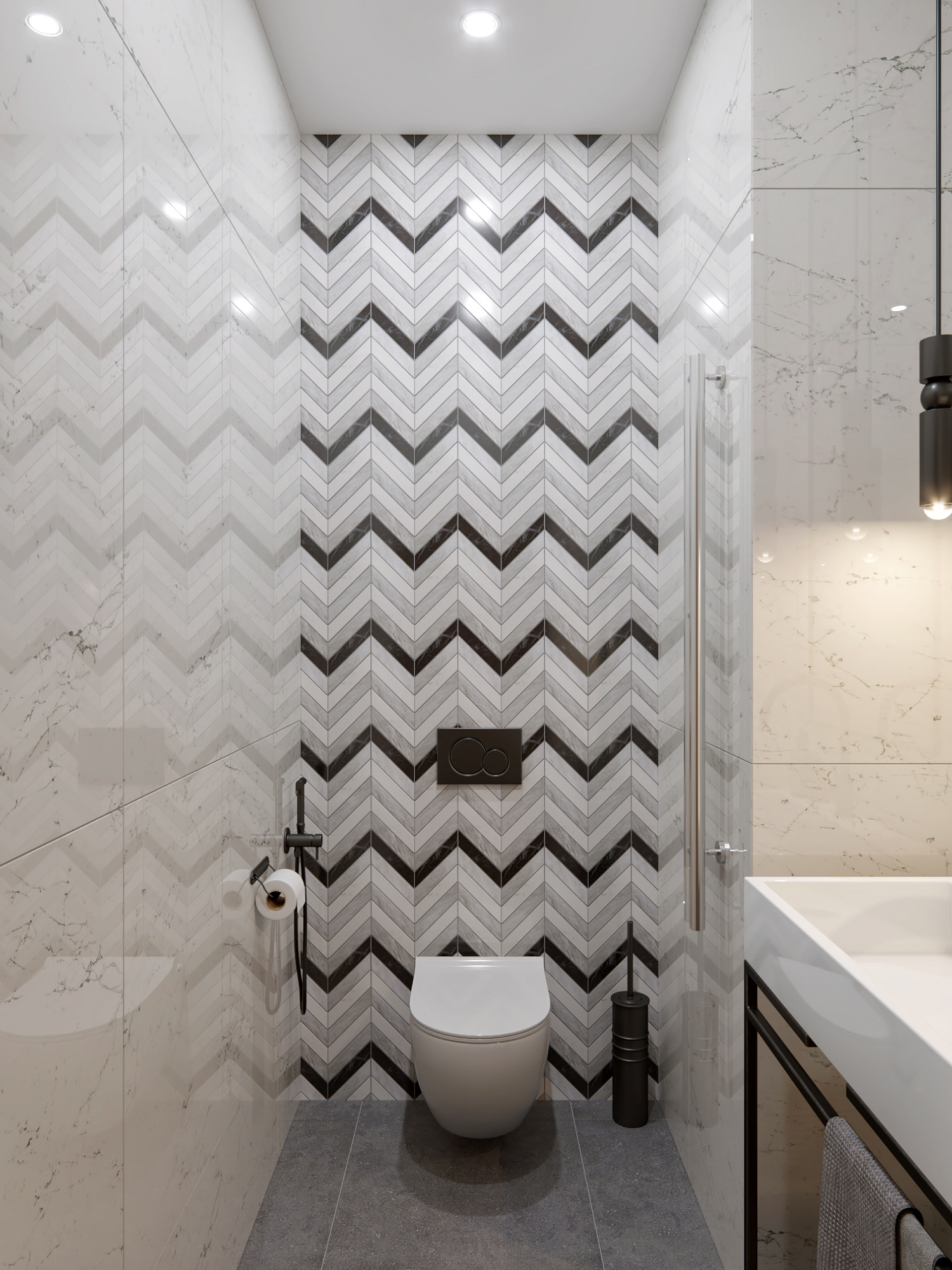 莫斯科 116 平米暗黑系室内设计-9