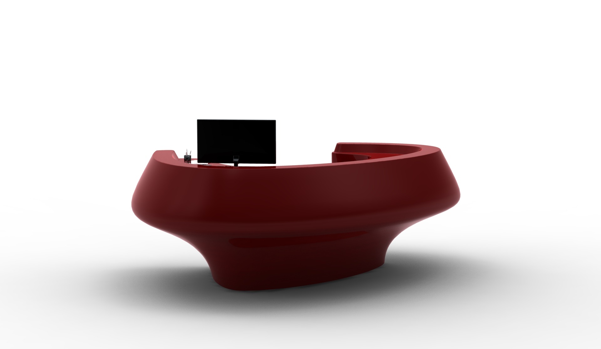 有机造型飞翼接待台-6