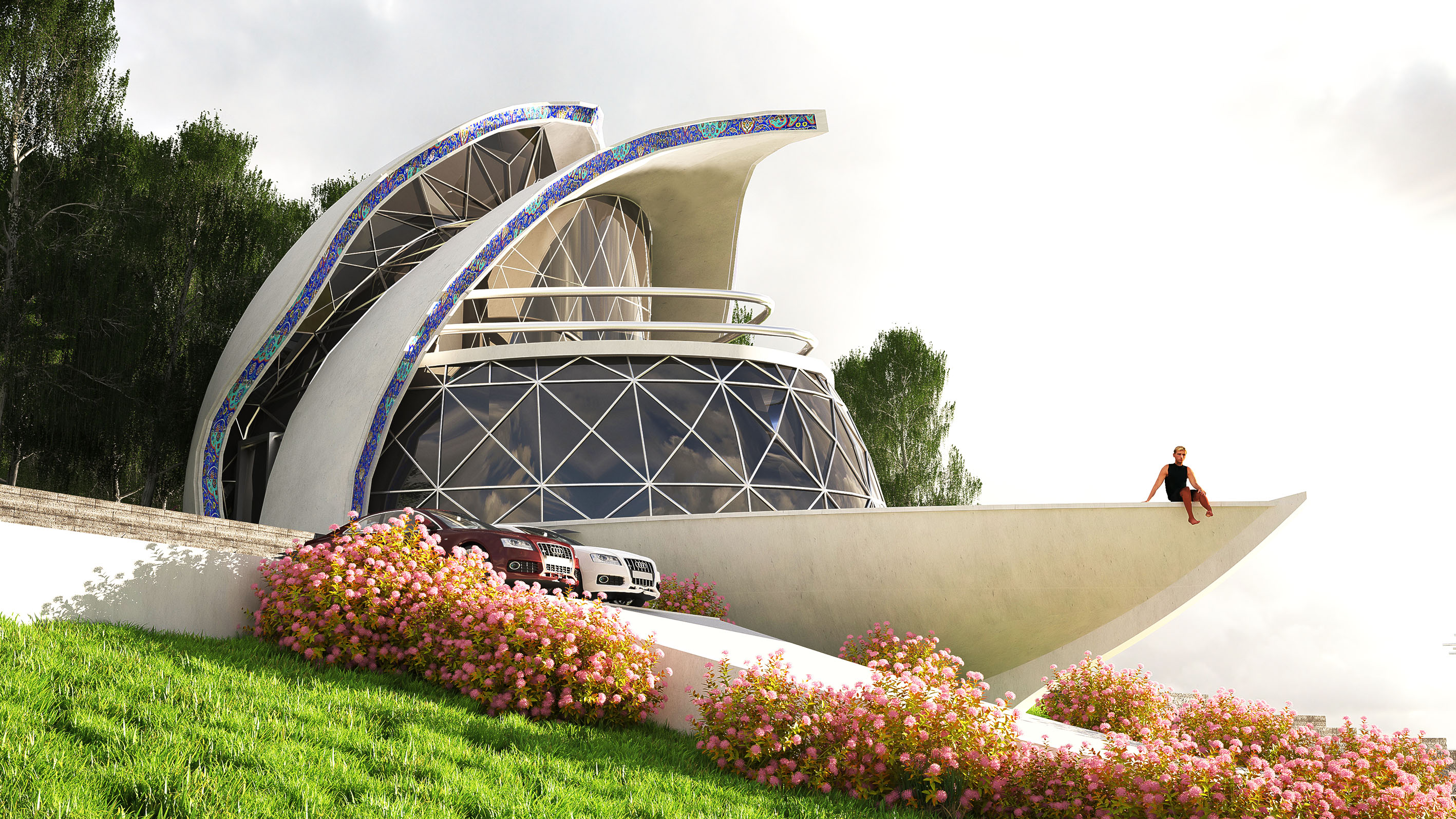 伊朗 Villa 212 别墅设计 | 自然与艺术的融合-1