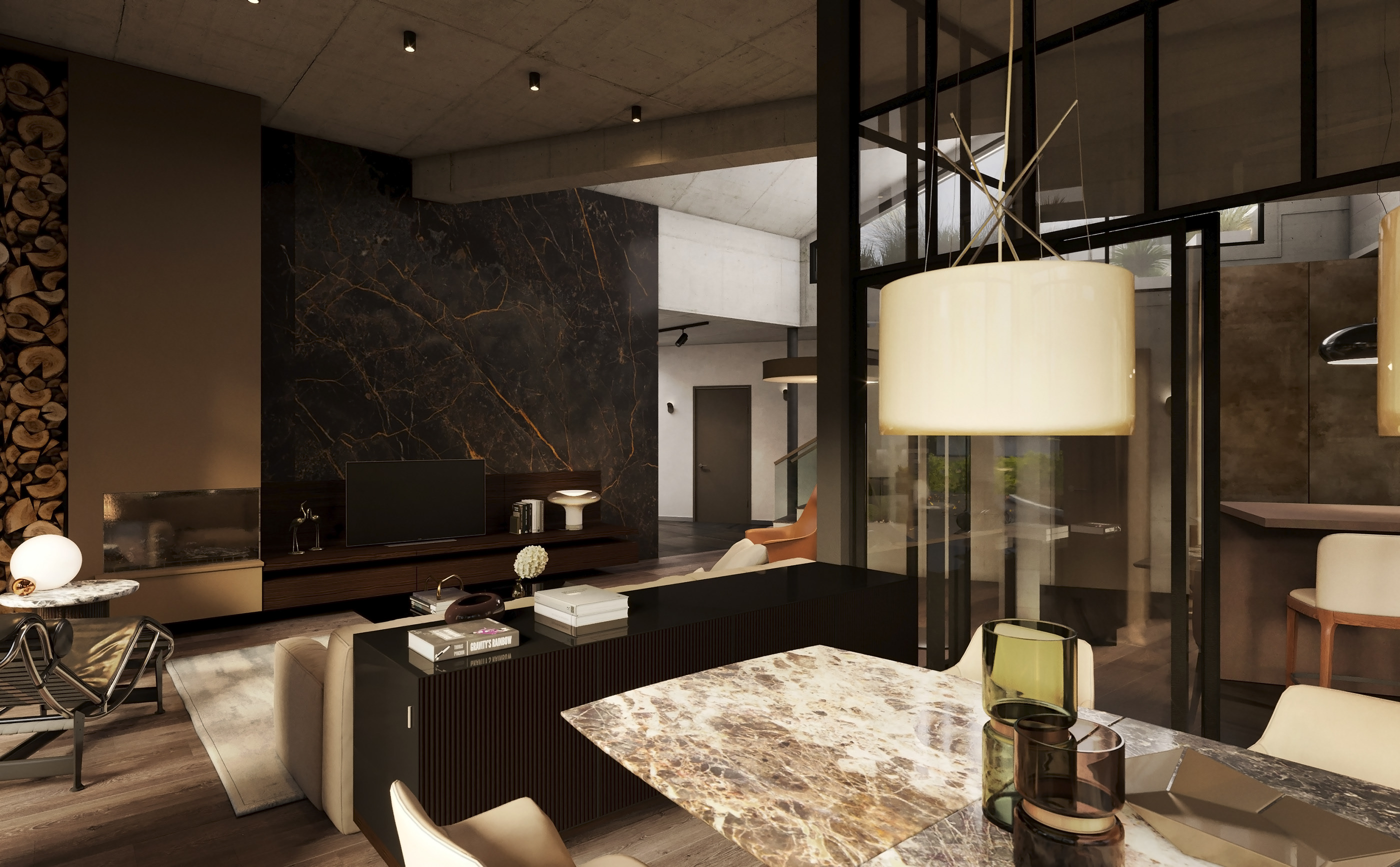 圣彼得堡森林别墅村绿色屋顶住宅-11