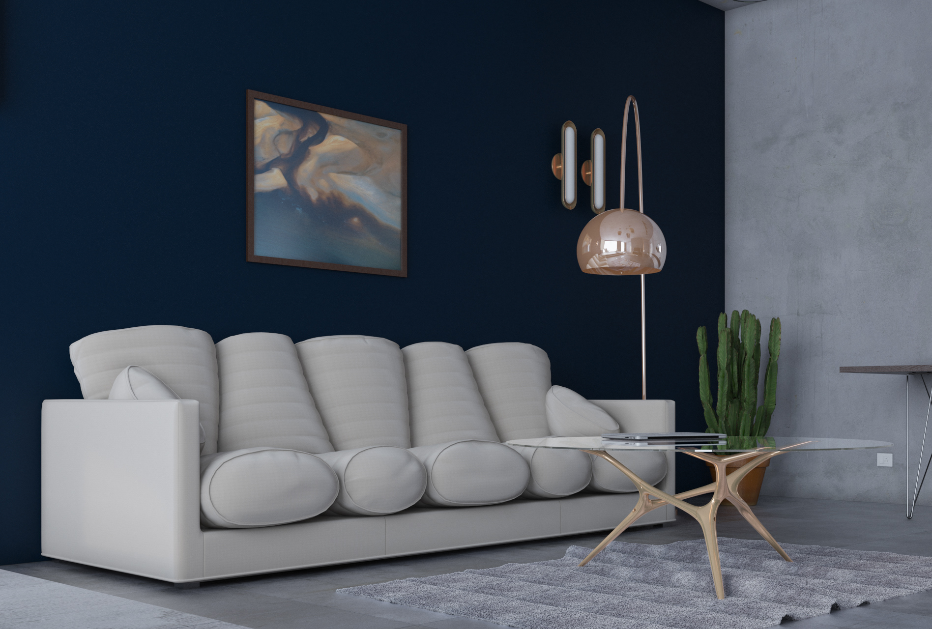 铜与混凝土的精致生活空间-3