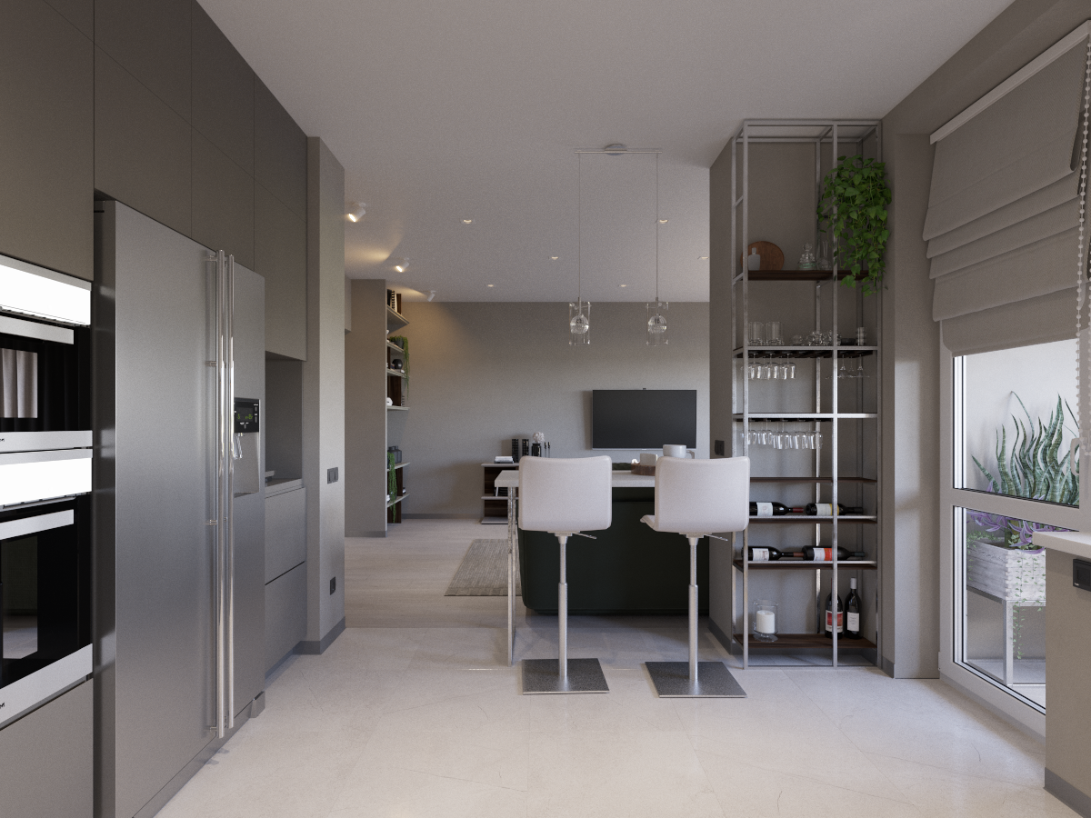 乌克兰基辅 106 平米现代公寓设计-8