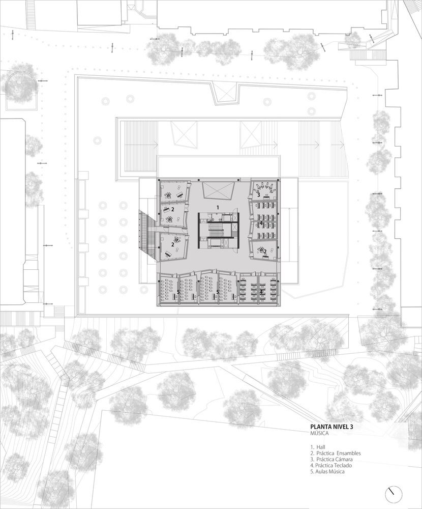 波哥大杰弗里亚大学艺术学院新建筑,城市与自然交融-73