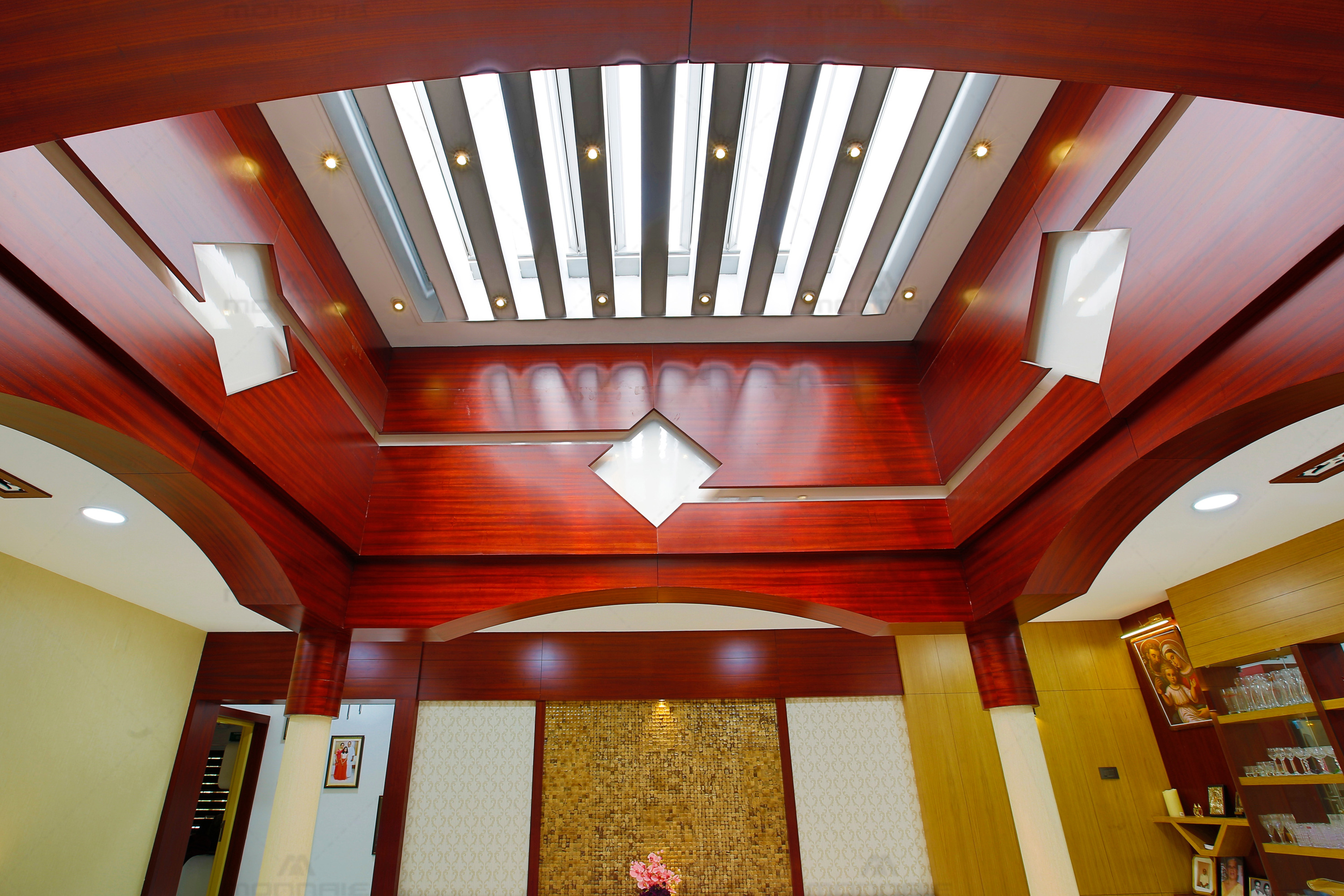 "2017 年完成的印度 Kochi 现代住宅设计"-17