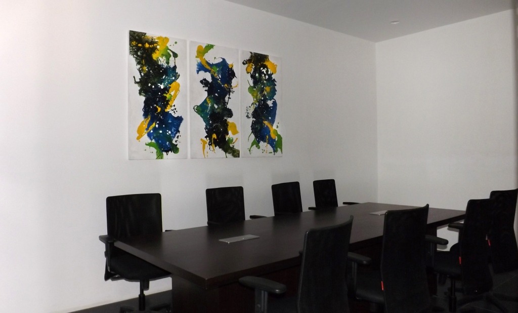 2014 年完成的 QVC Realty 俱乐部抽象流体画设计-5