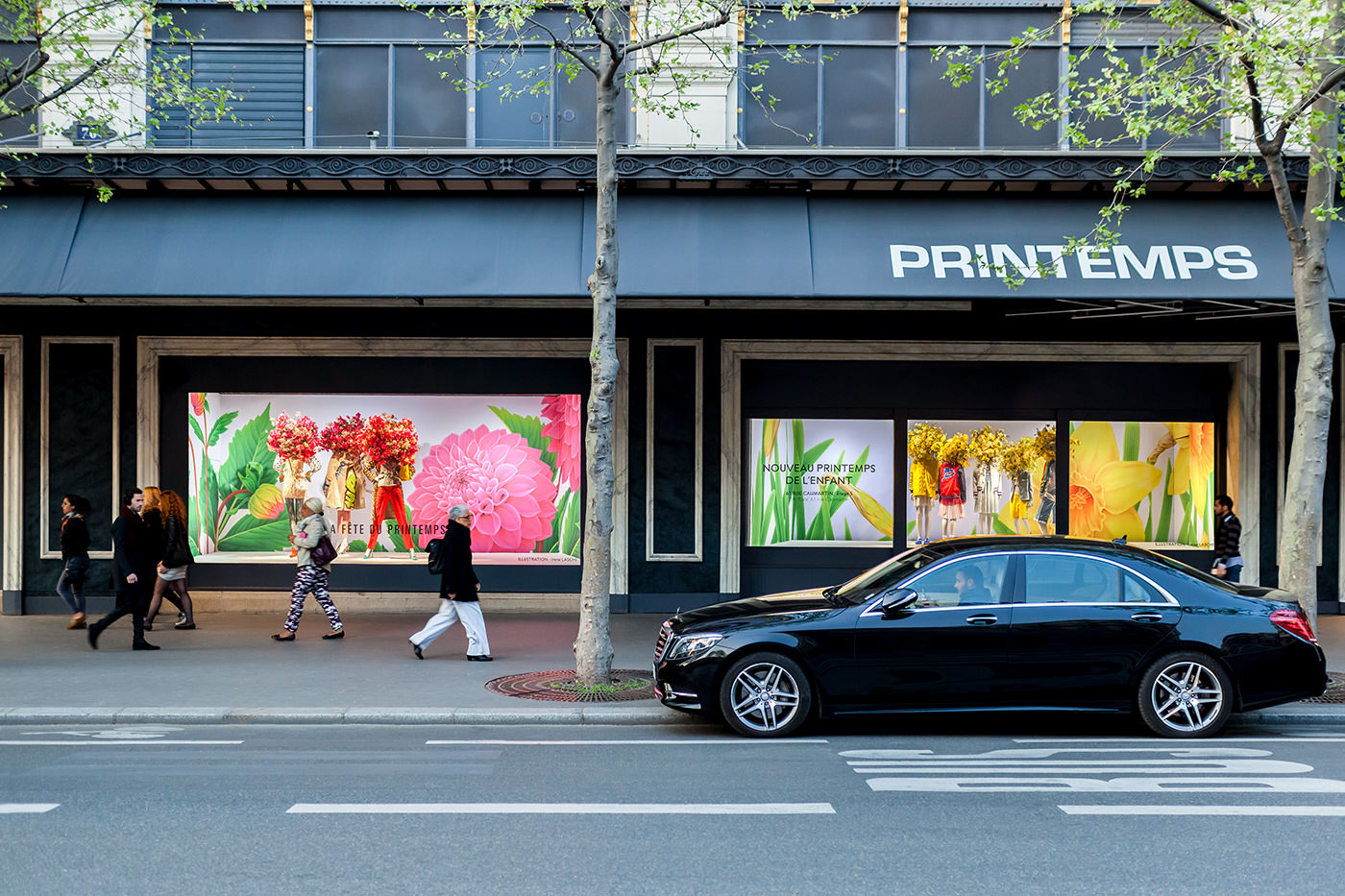 巴黎春天百货 Printemps Irene Laschi 插画师打造梦幻春日橱窗-0