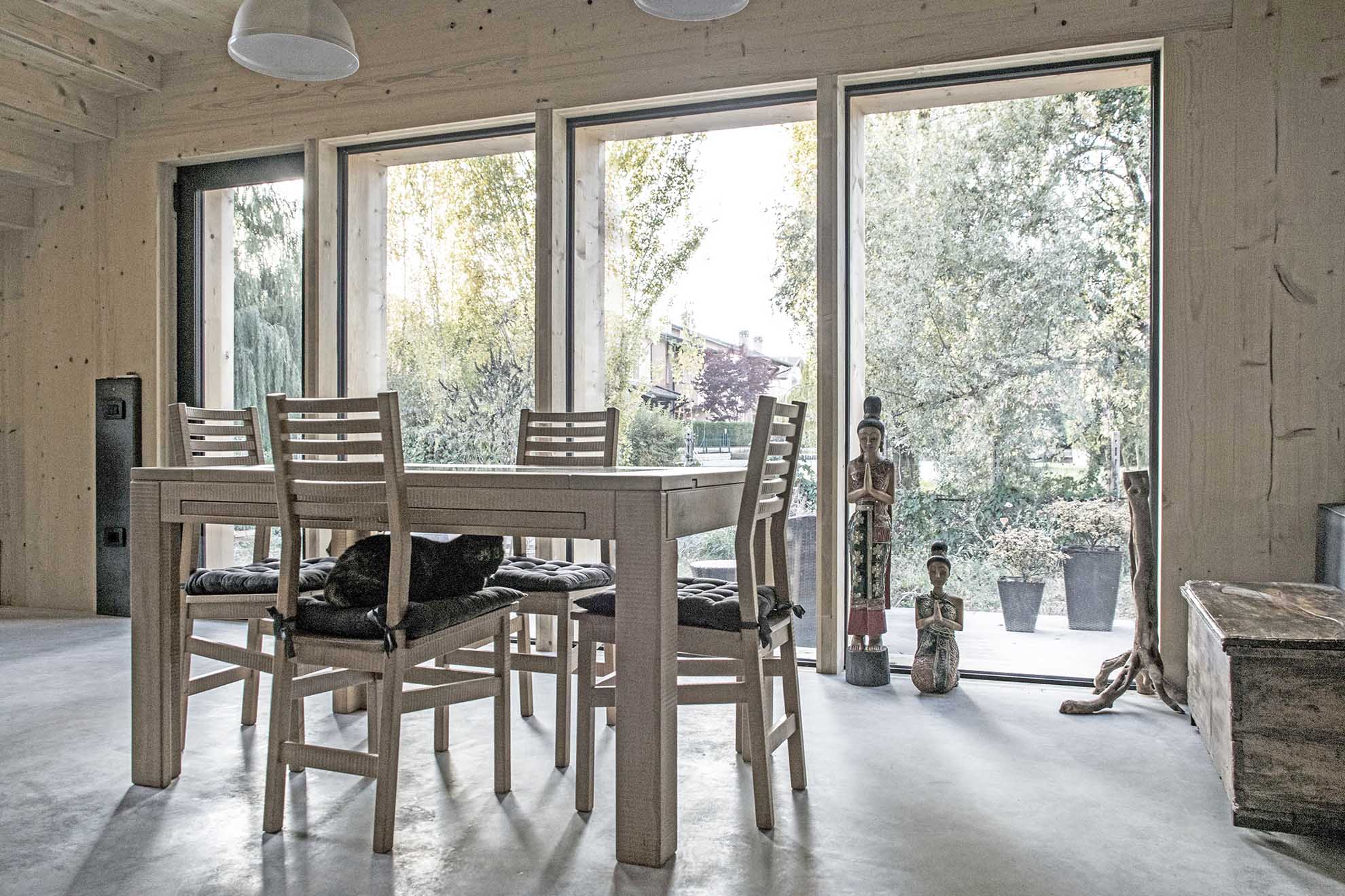 湖畔 V 型木质住宅-11