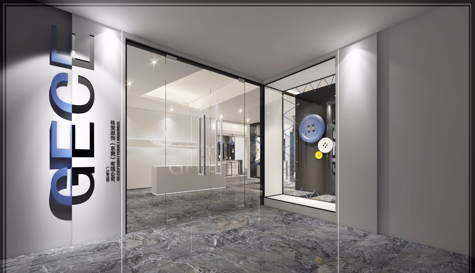 现代简约办公空间-0