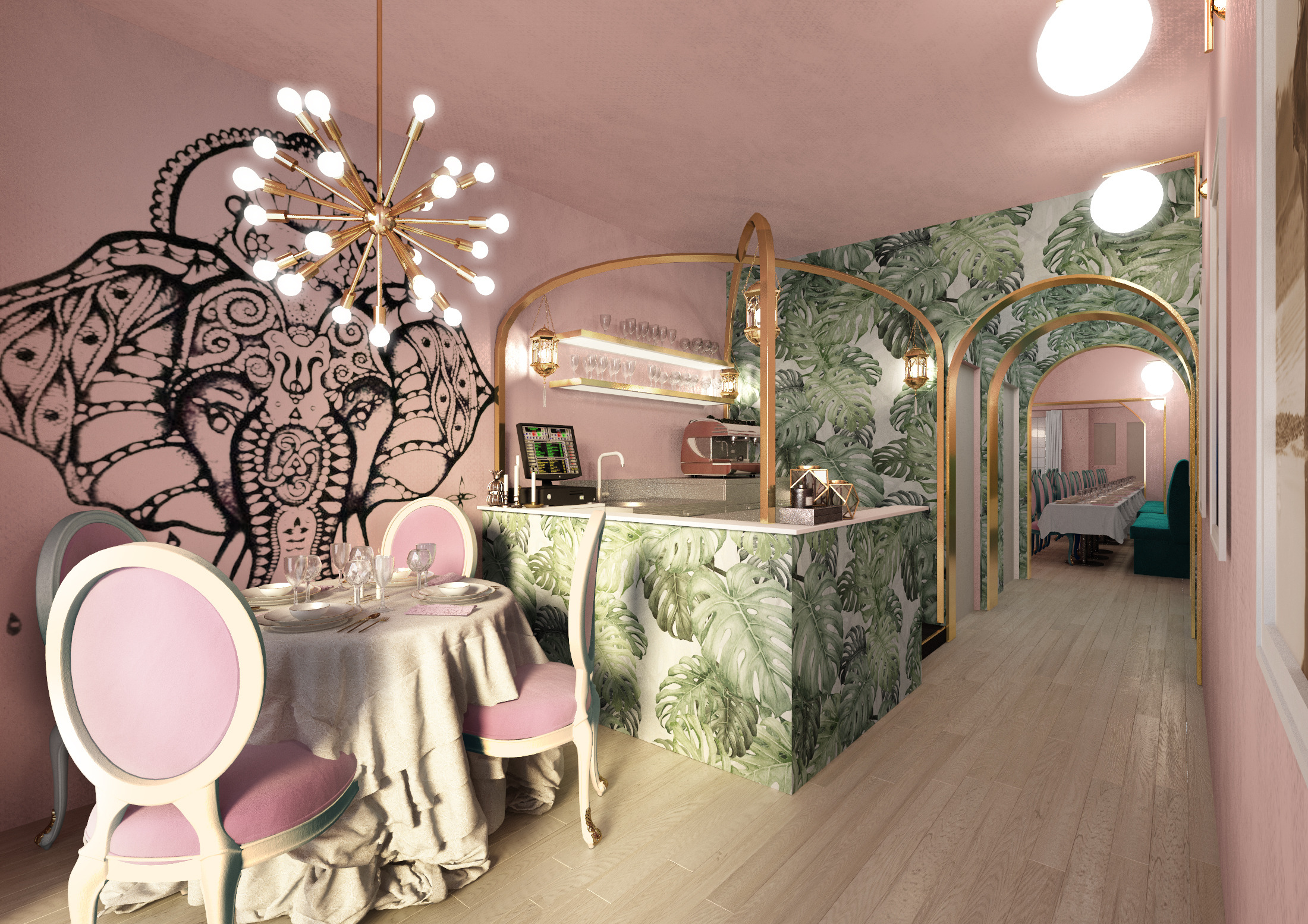 印度宫殿餐厅设计 | 2018 年未实现方案-4