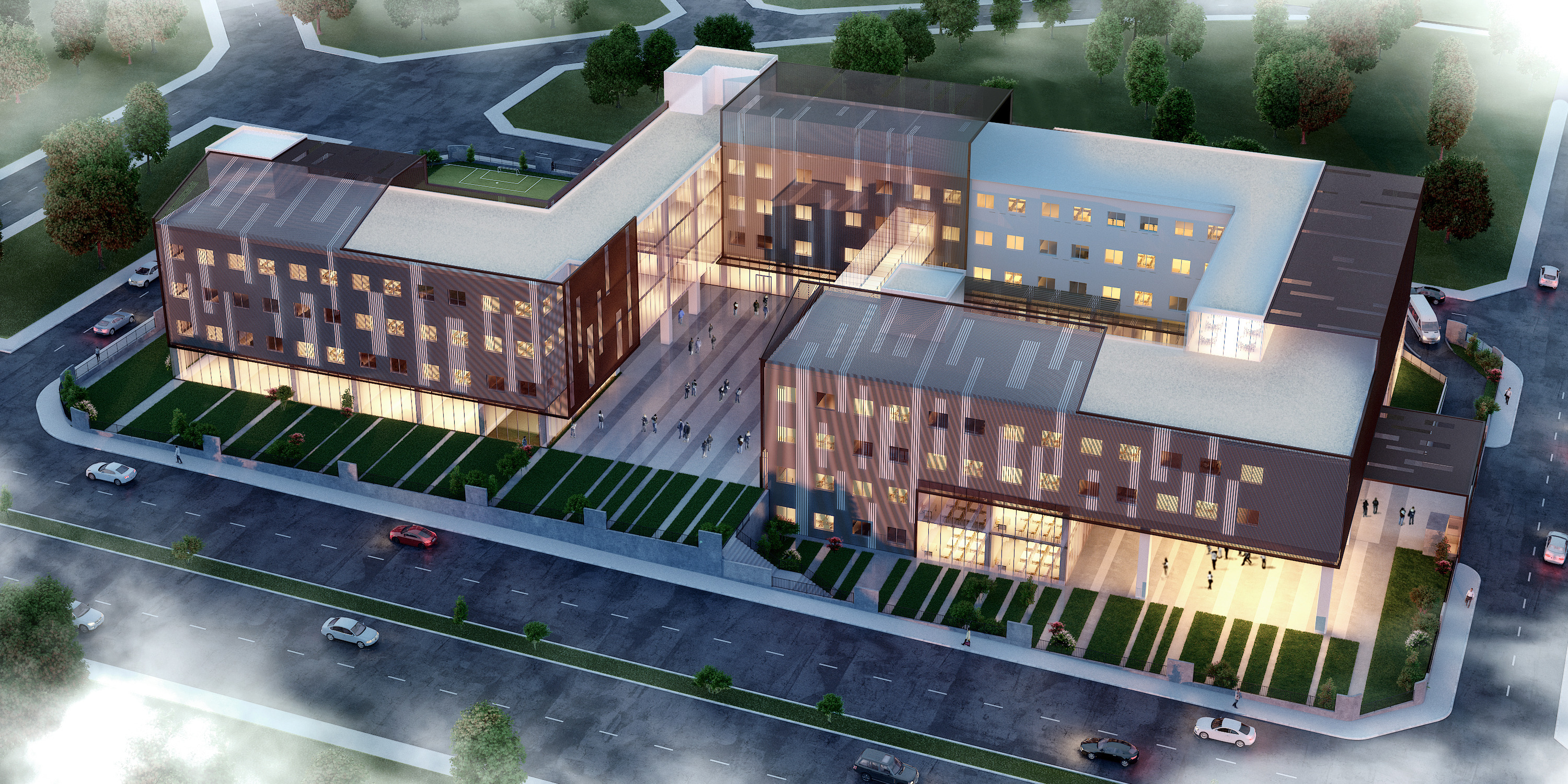 土耳其 Urfa 省 Southeast Yukselis Schools 教育建筑-0