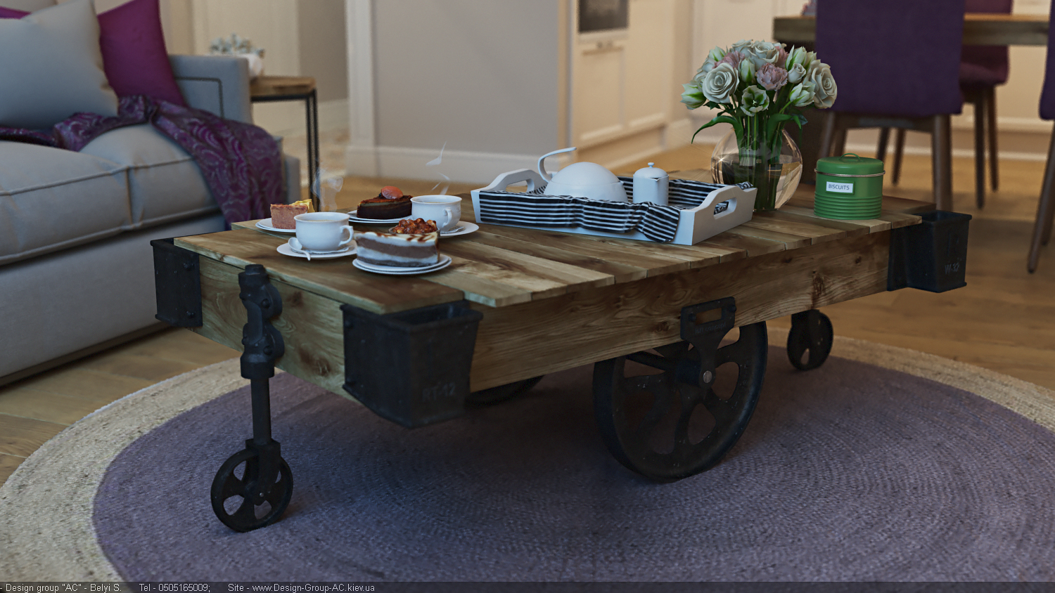 乌克兰基辅私人公寓⑥，现代简约风格客厅-11