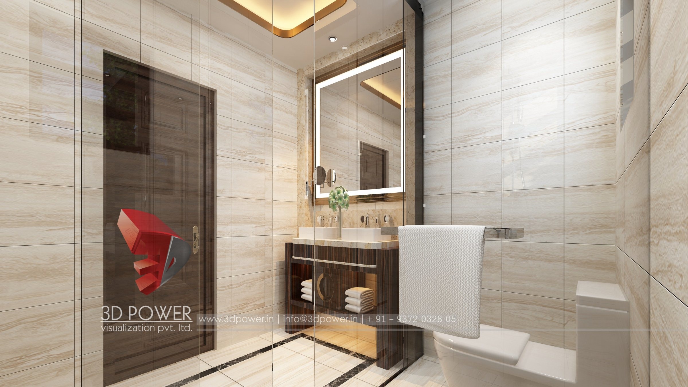 3D 室内设计案例 | 单家庭住宅的精致室内空间-25