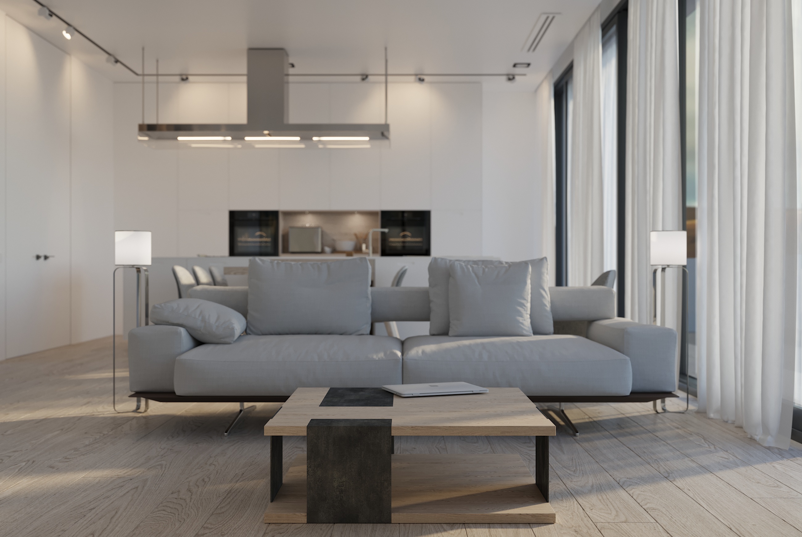 Bright living room on the sea coast-3