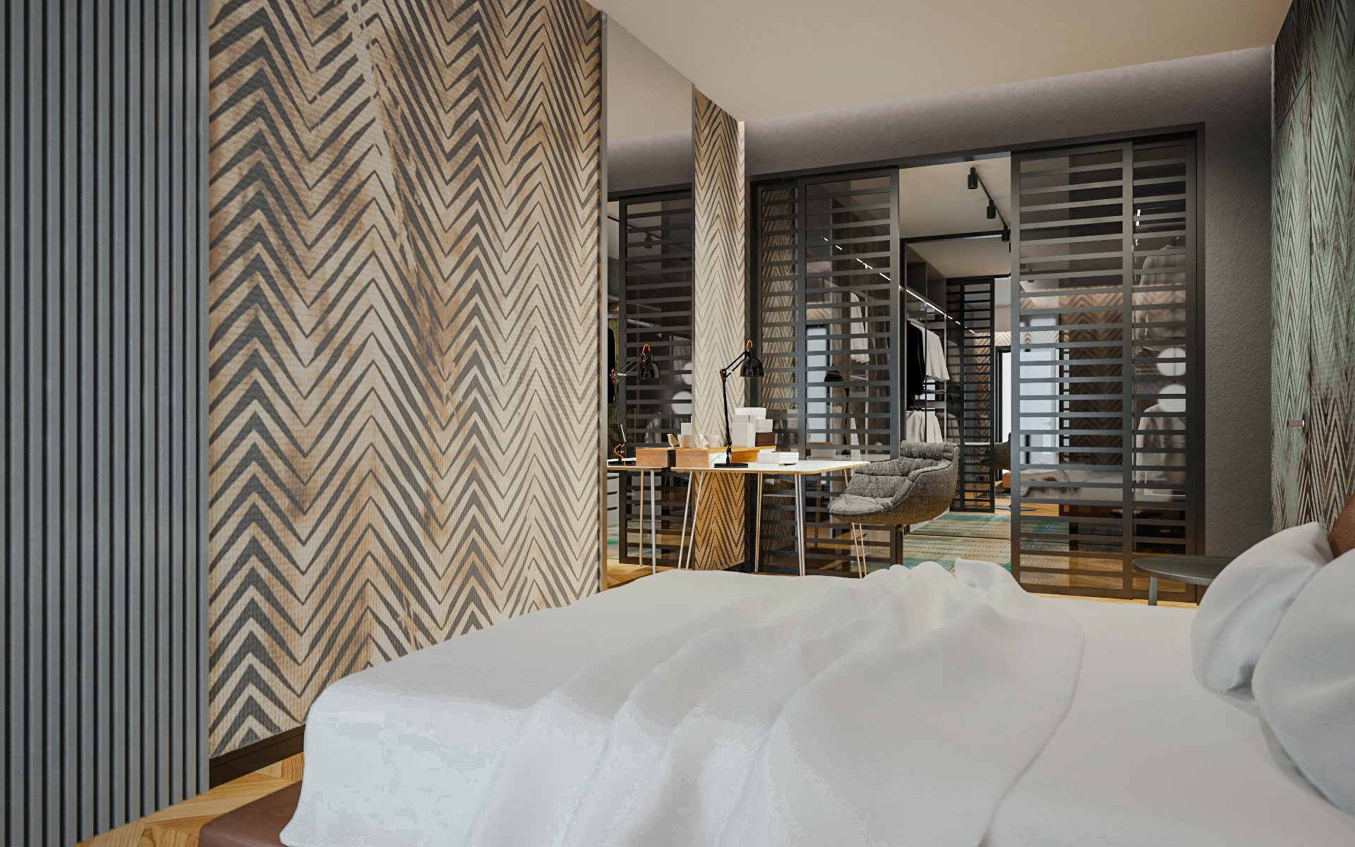 曲线家居空间，打造柔和层次感-14