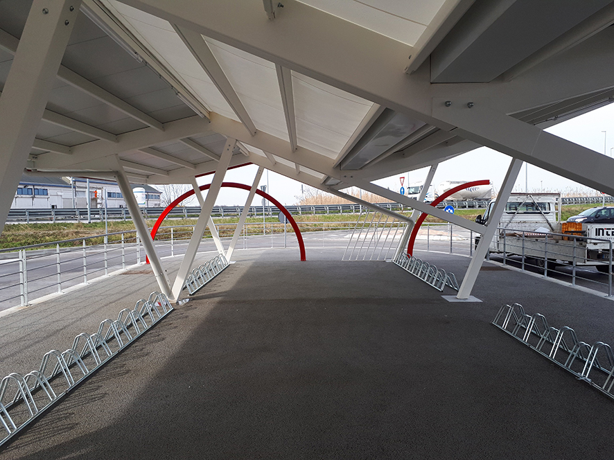 智能环保的自行车停车设施-4