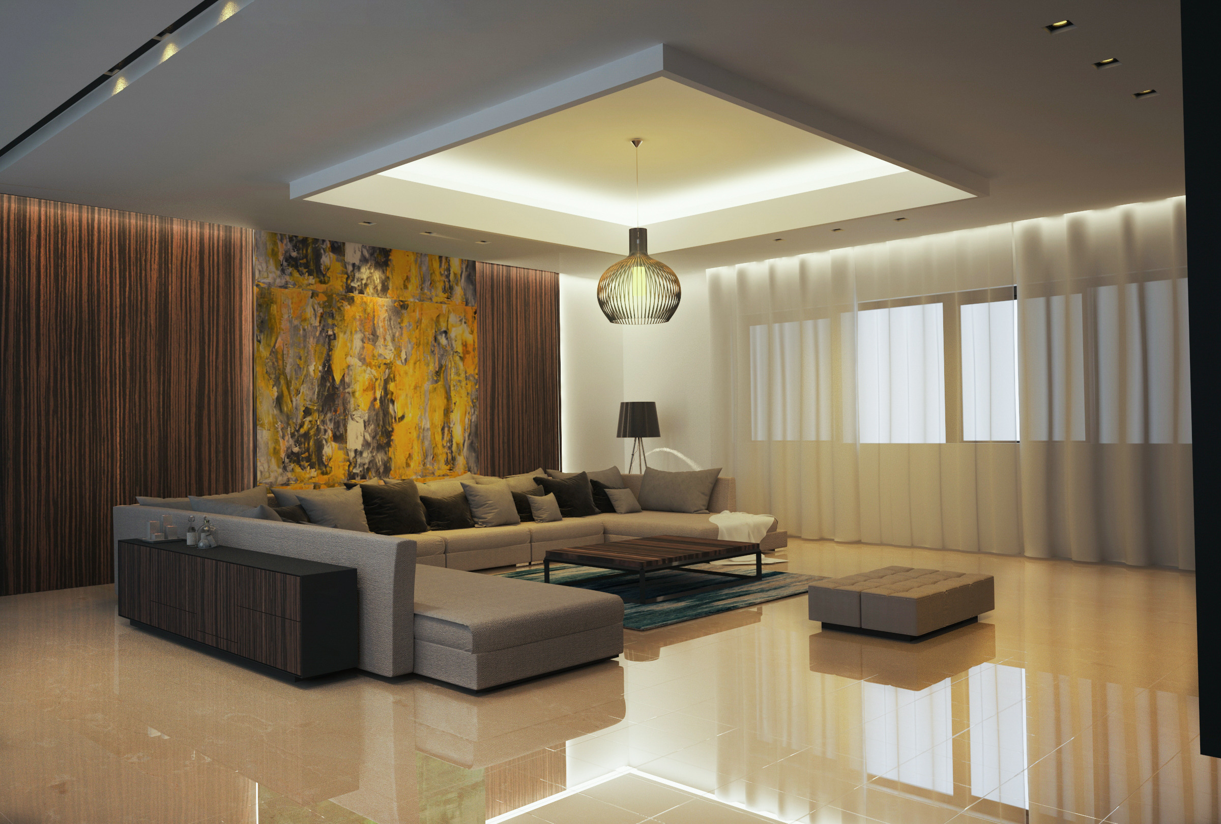 科威特 Radiance Villa 豪华私人住宅设计-13