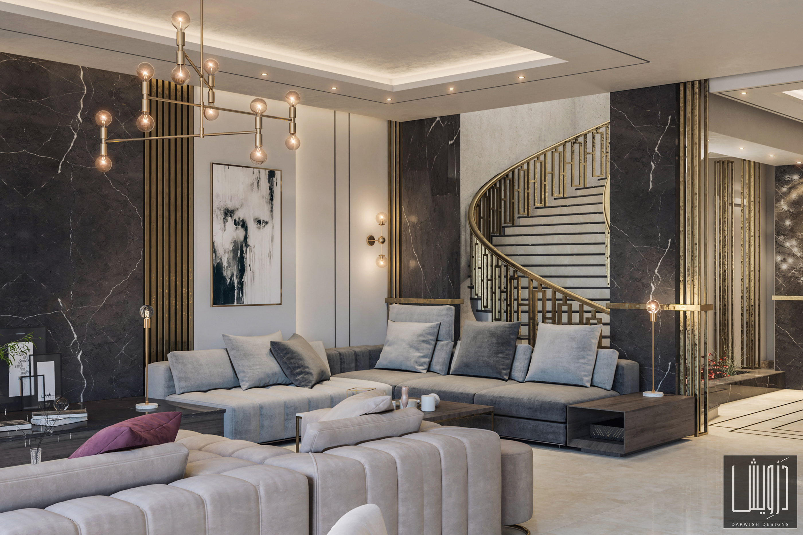 沙特阿拉伯豪华别墅设计-18