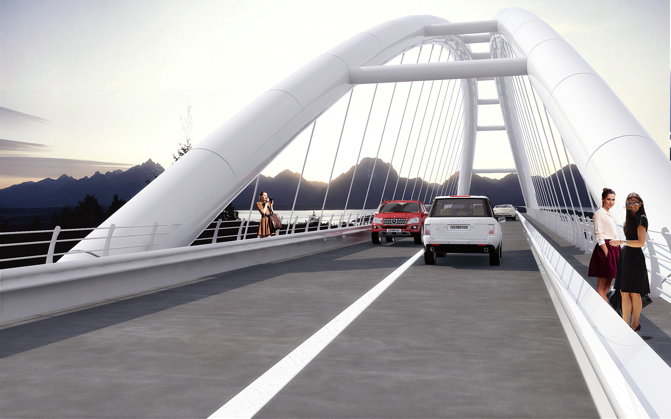 Castelnuovo 弧形桥 | 钢铁悬索之力-0