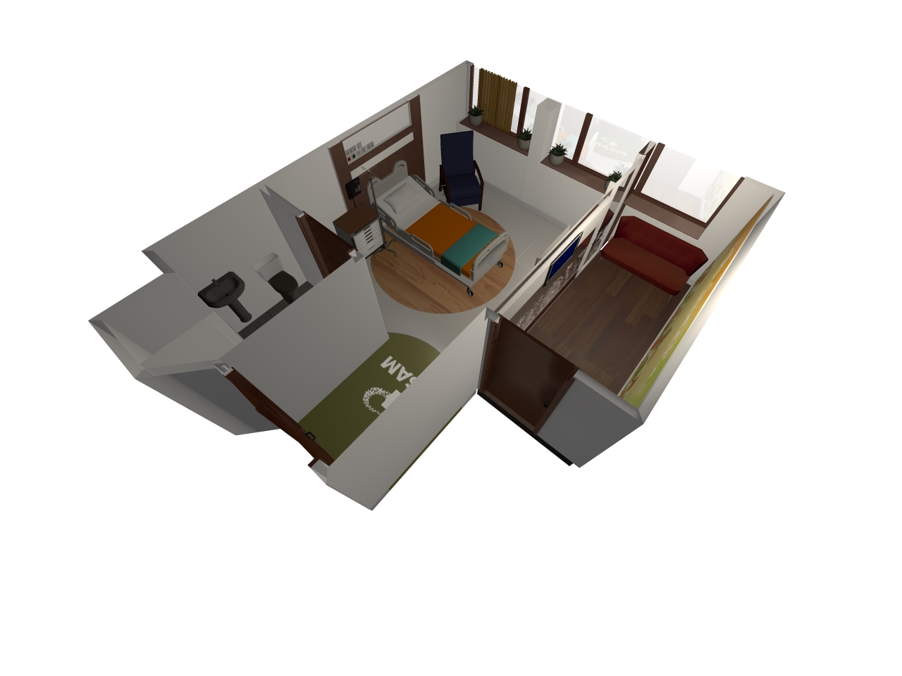 个性化单间病房设计方案-1