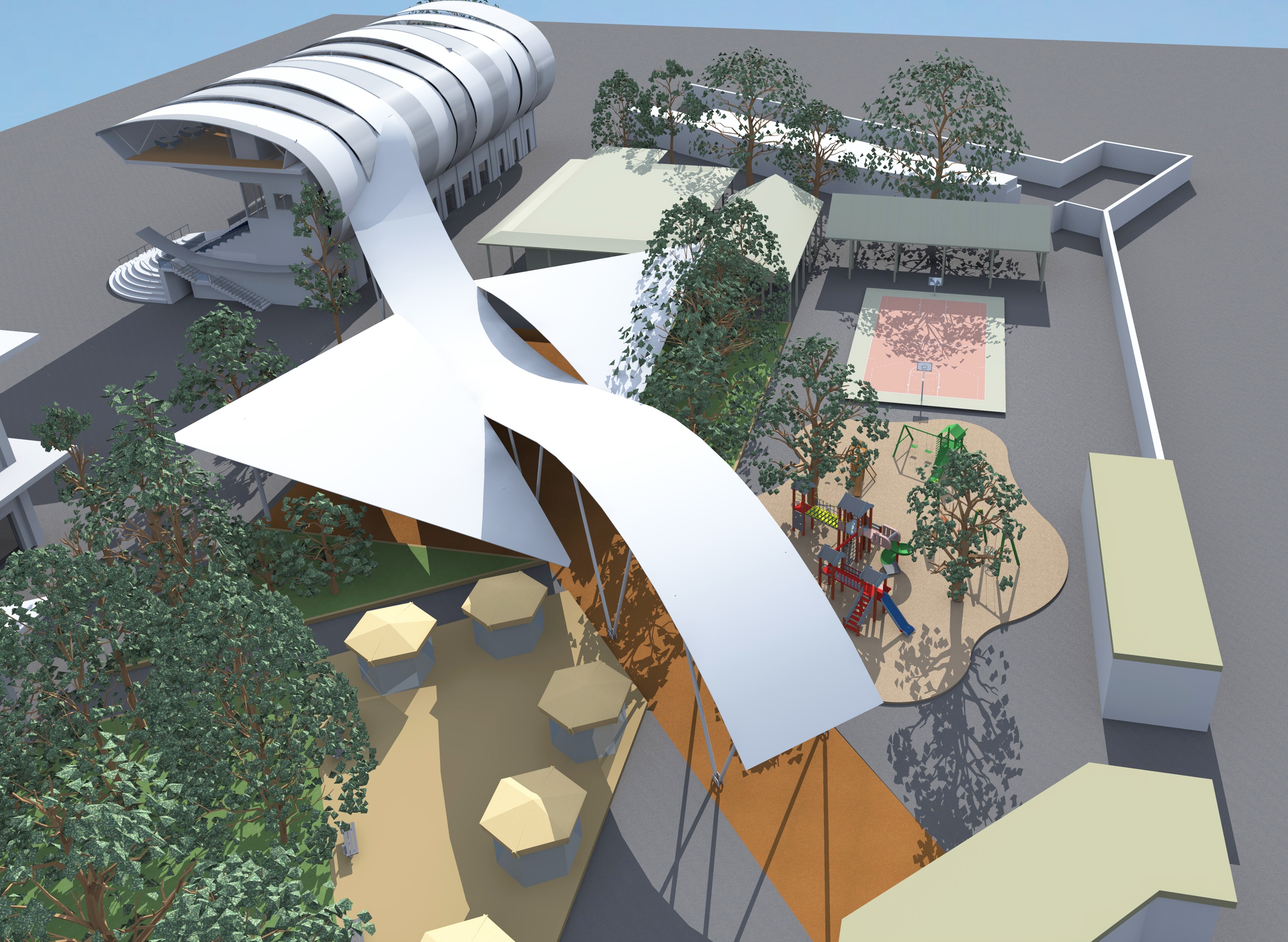 "城市共融"VI 届设计奖 - "贝壳"项目 | 修复阿尼亚诺赛马场-3