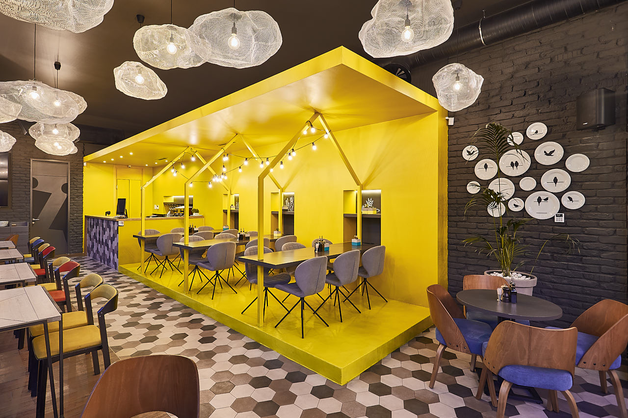 花园比萨餐厅 | 2017 年室内设计佳作-4