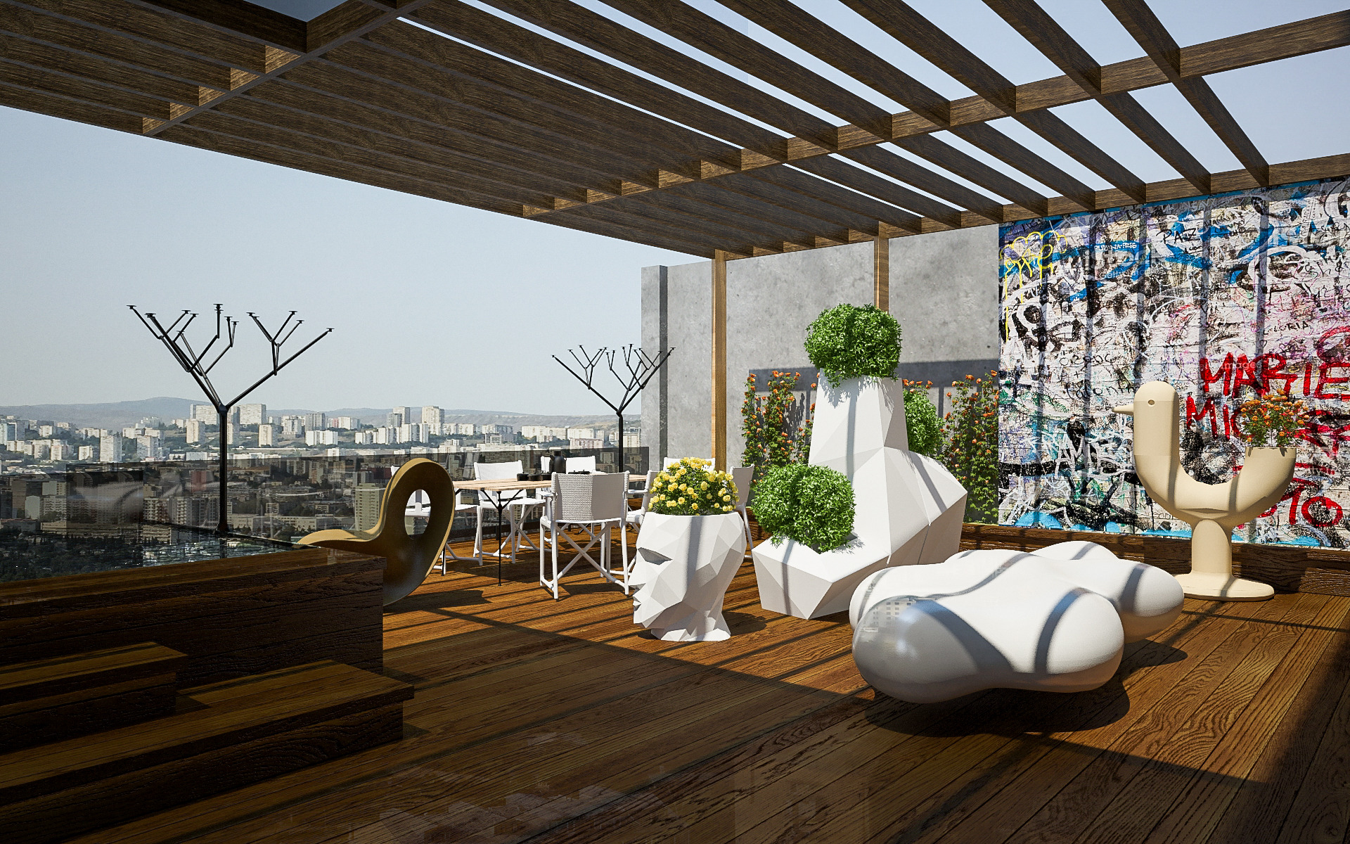 都市幻影 | 200 平米顶层公寓设计-28