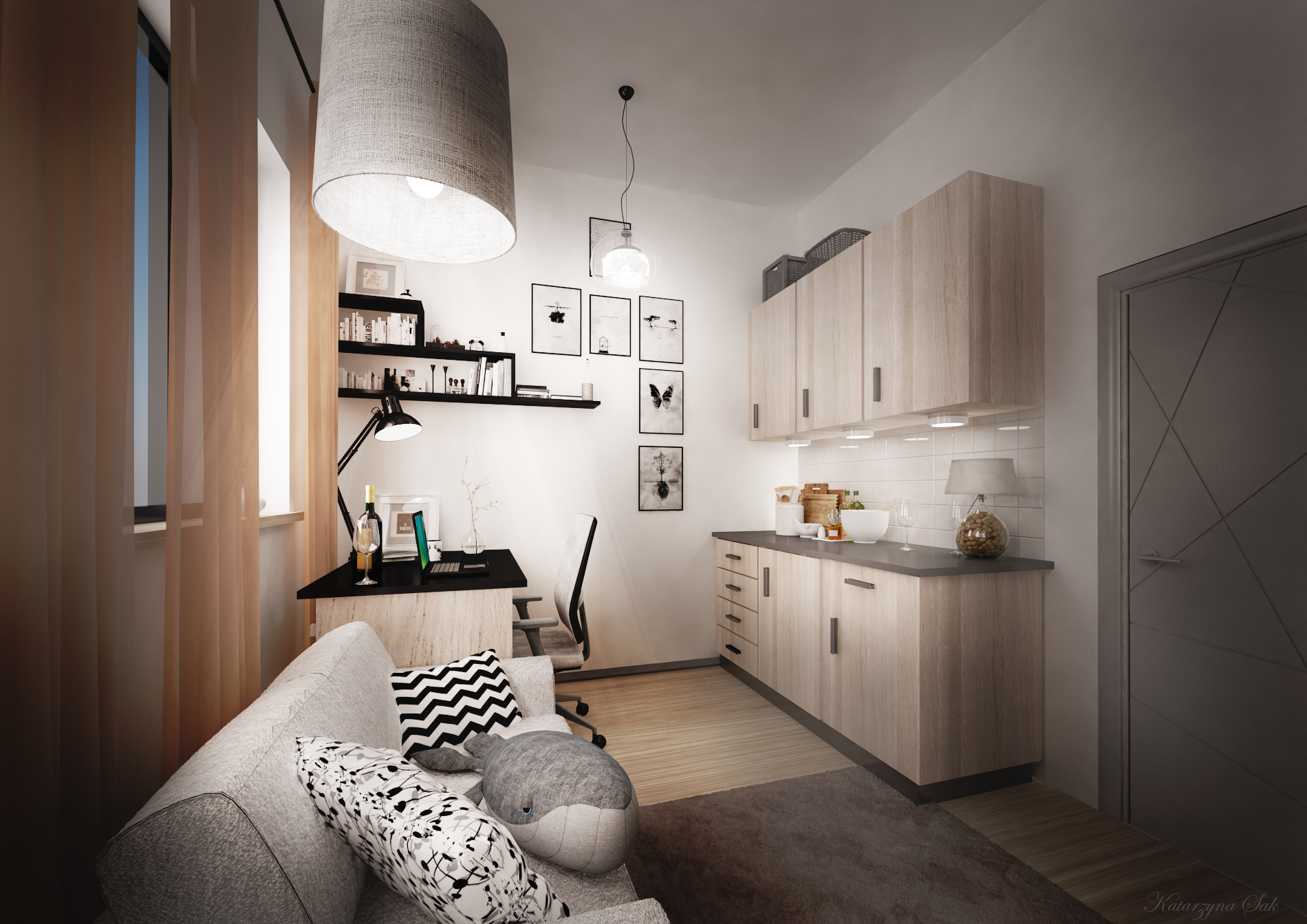 学生公寓简约设计，打造舒适学习空间-1