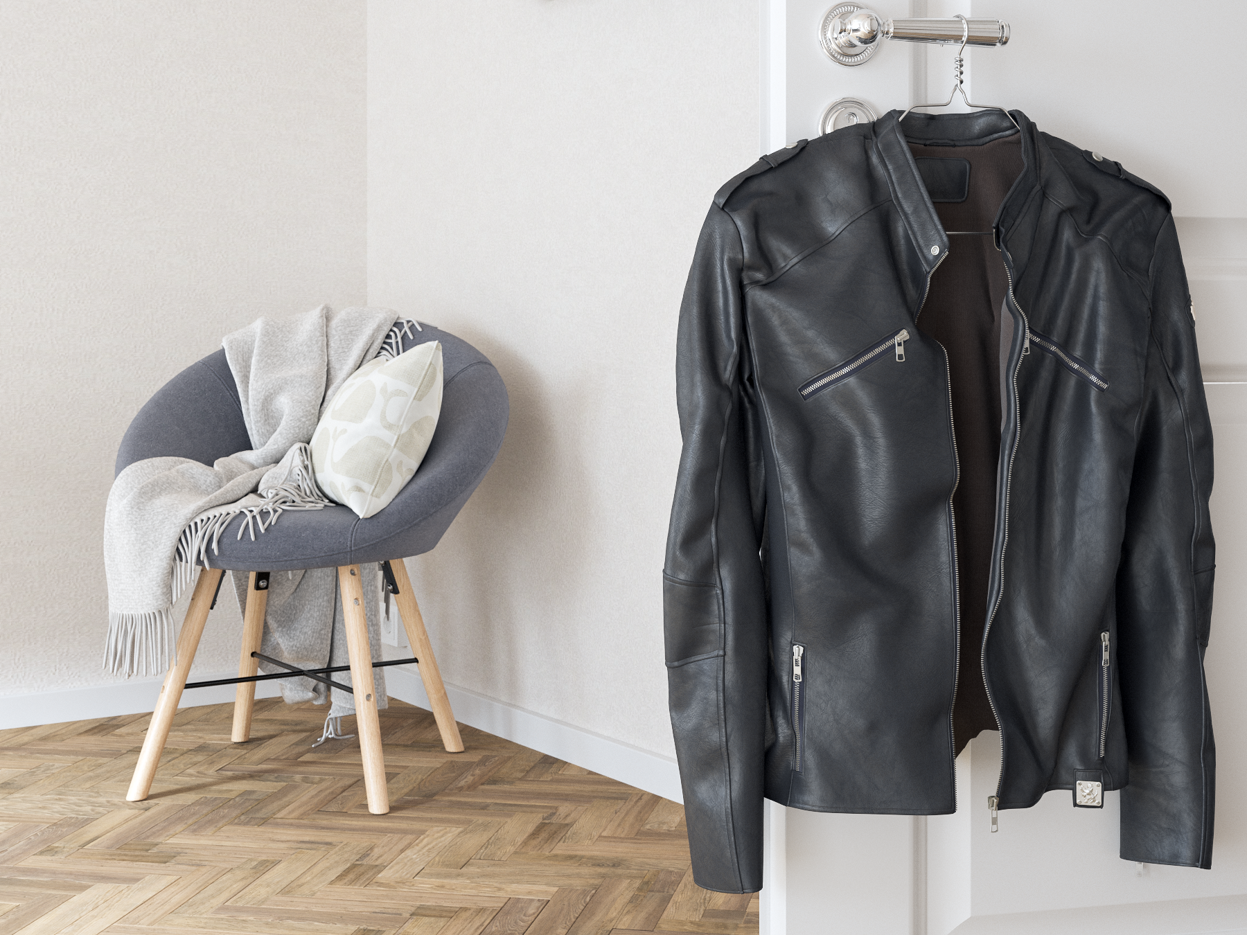 Scandinavian Interior (3ds max, Corona)-11