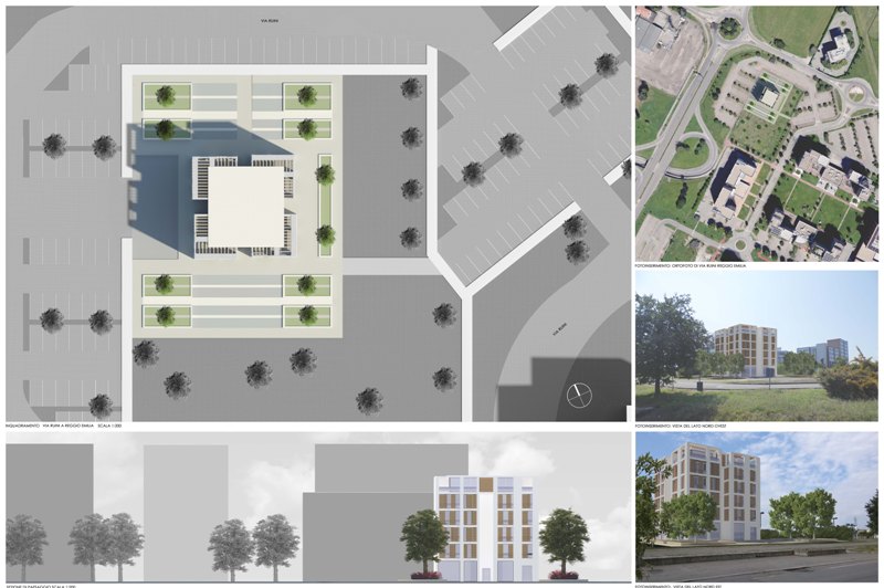 2015 年意大利 Reggio Emilia 城市广场公寓设计案例-1