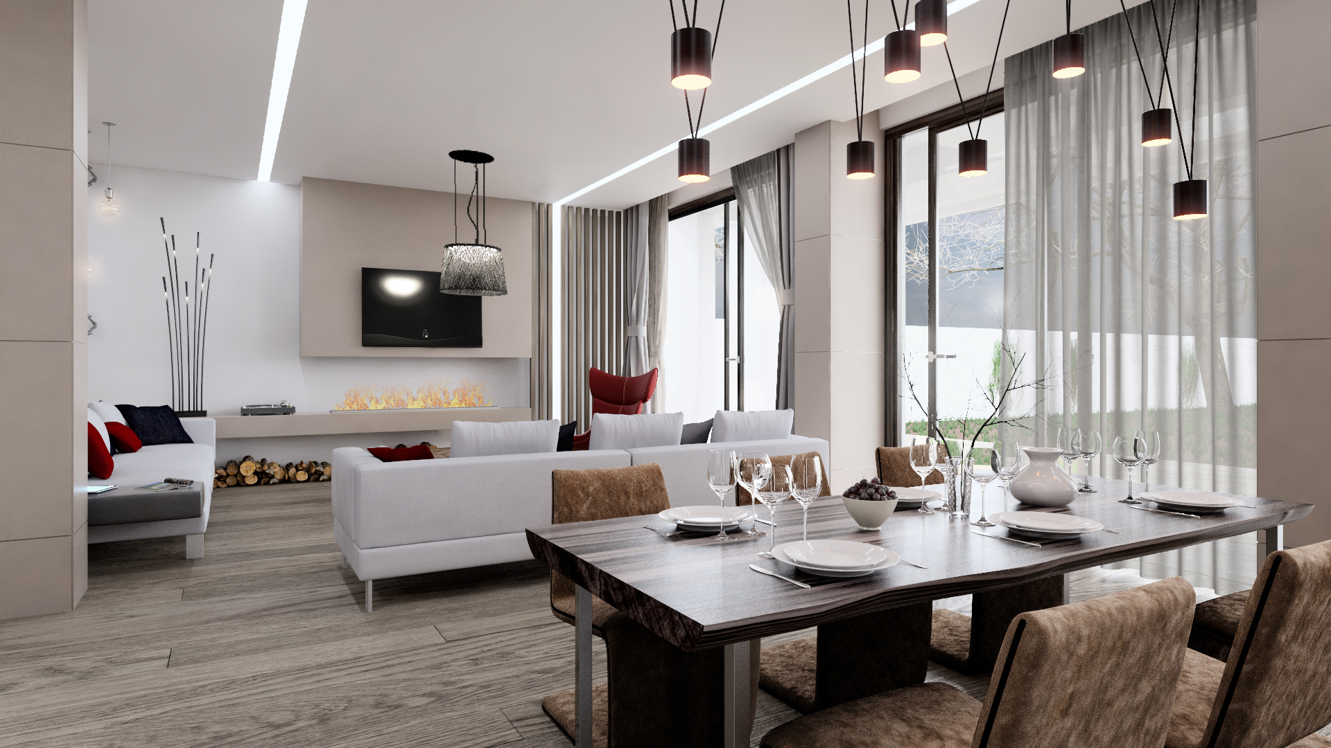 简约之魅 | 现代家居的清晰线条与明亮色彩-1