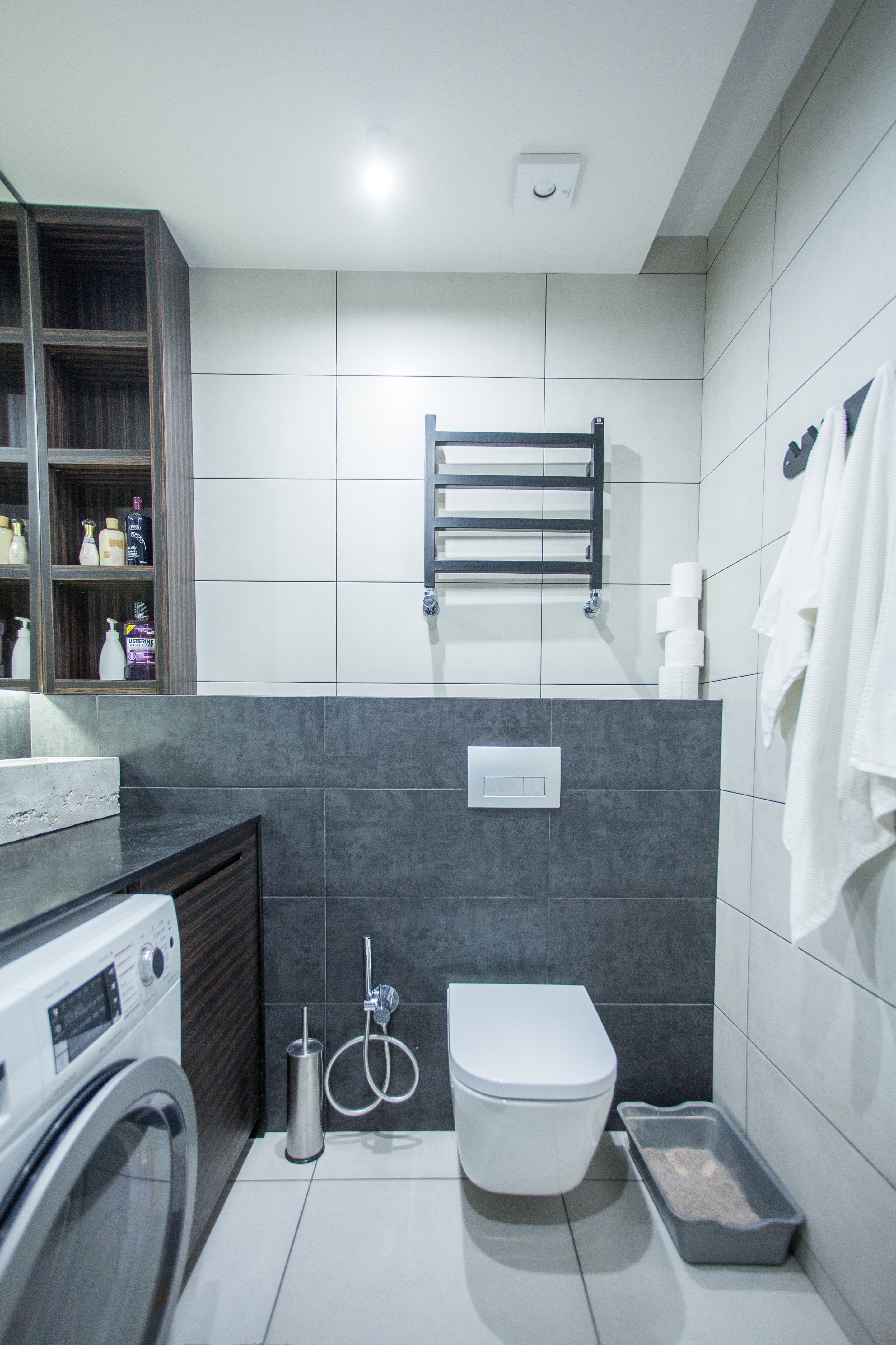 2018 灰色调室内设计案例 | 定制家具营造温馨空间-21