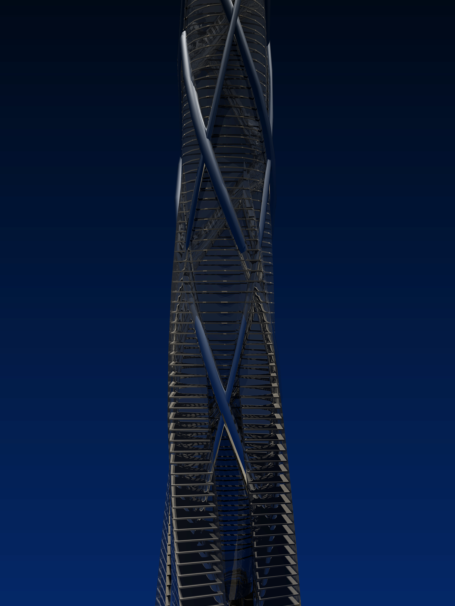 迪拜 4T1 扭曲摩天大楼——未来城市综合体设计-6