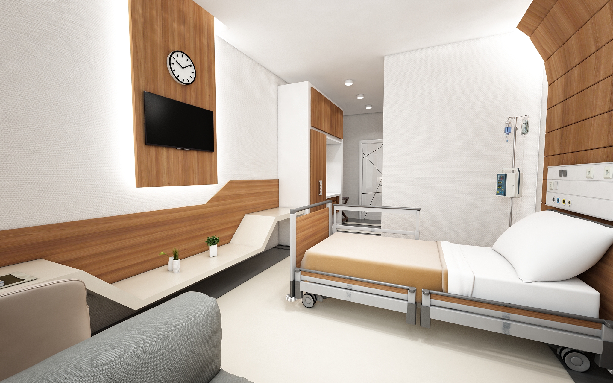 Hospital Suite Room İnterior Design / Mersin, Turkey-2