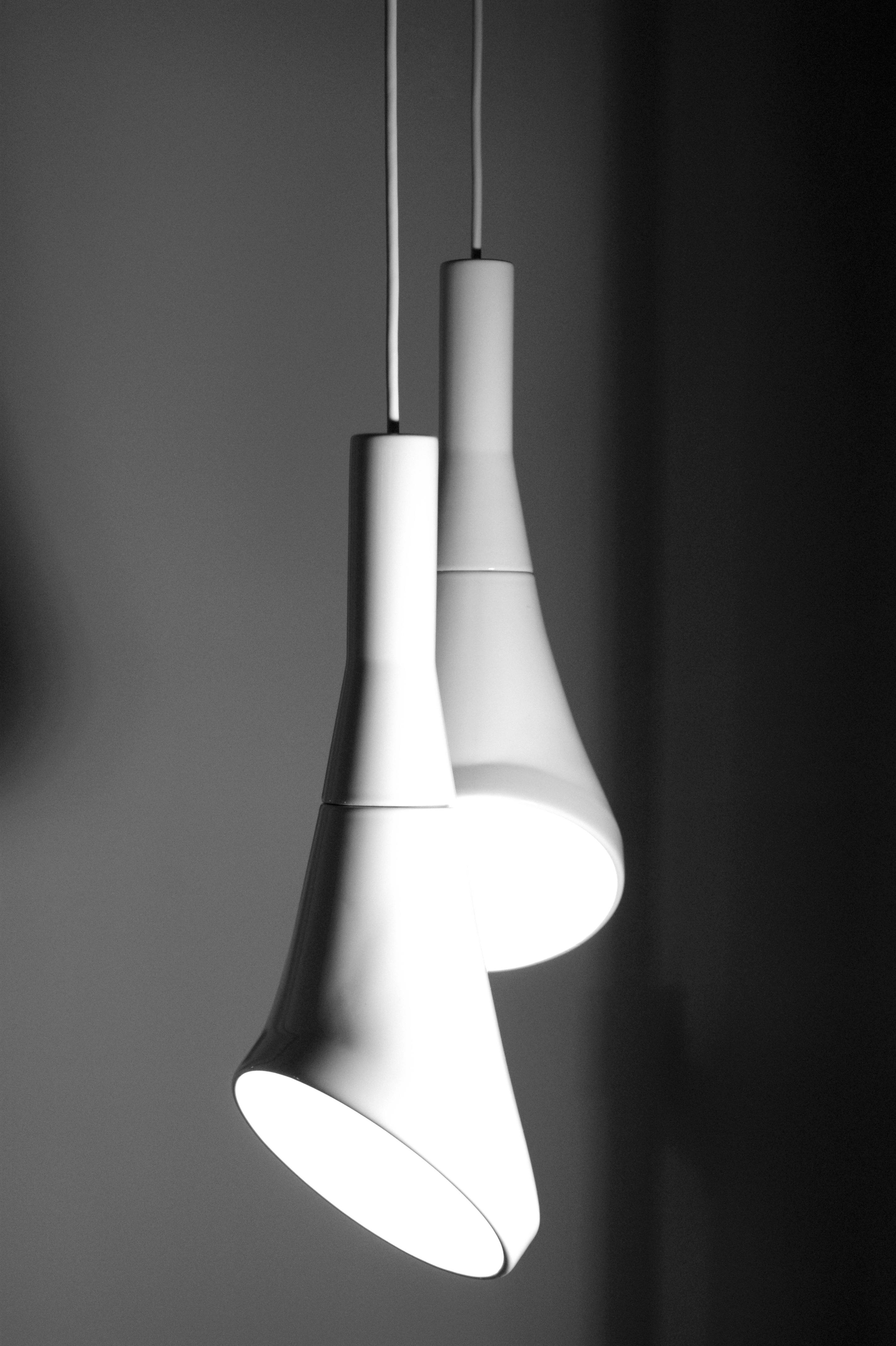 白噪声吊灯 | 极简纯白，雕塑般的照明设计-0