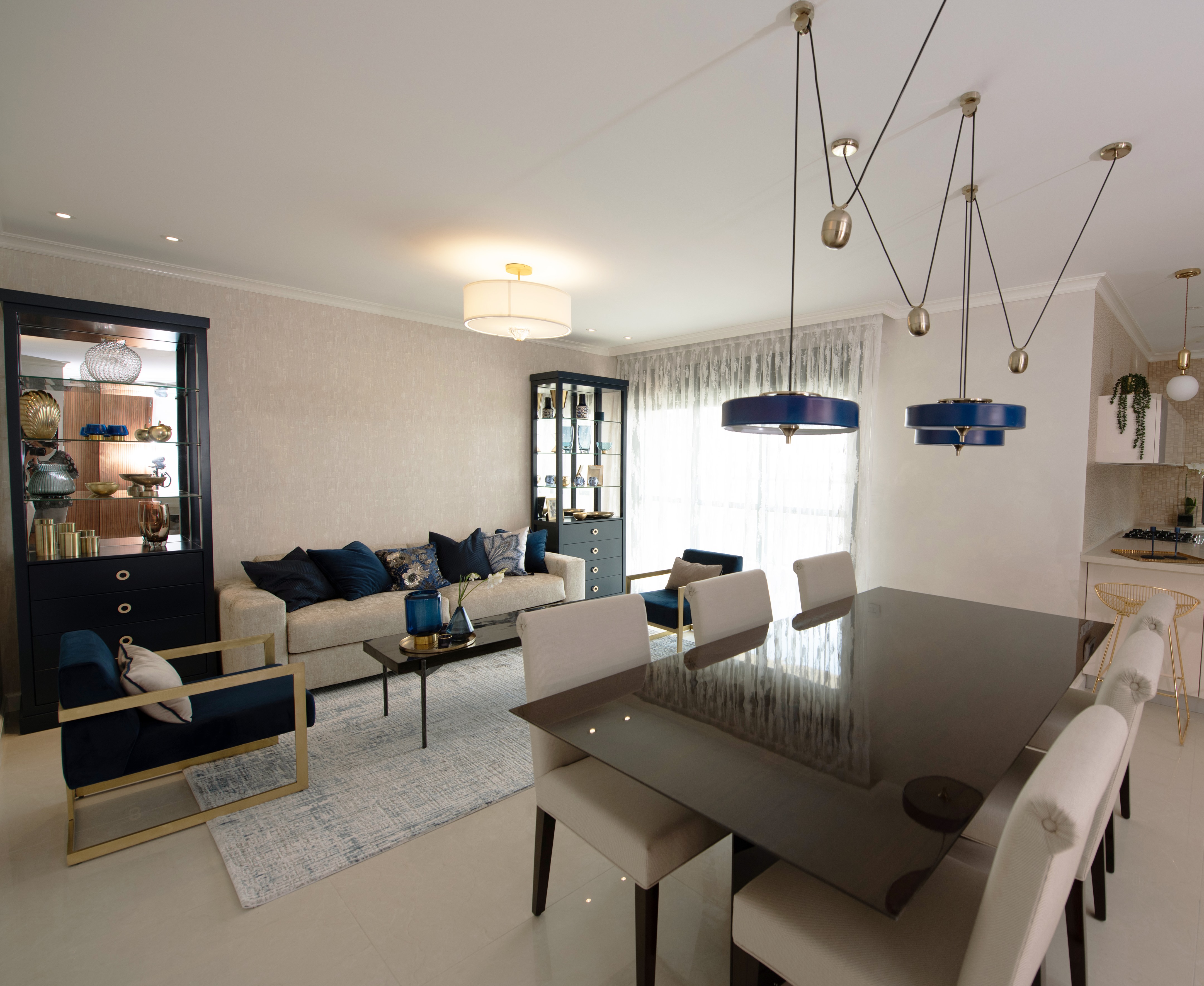 2018 年完成的蓝色公寓设计-3