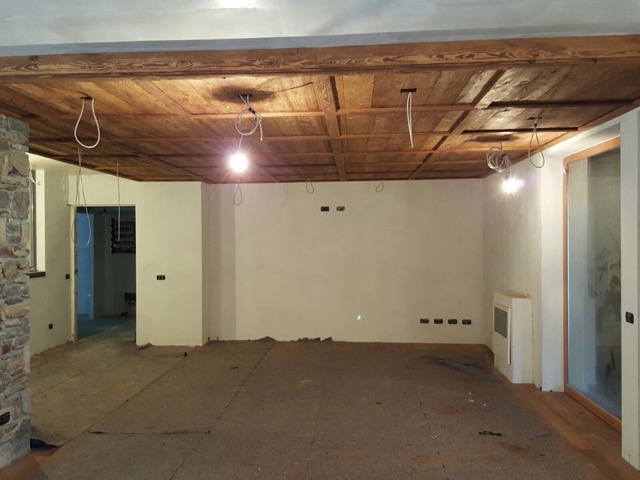 别墅，餐厅·木材和石头-34