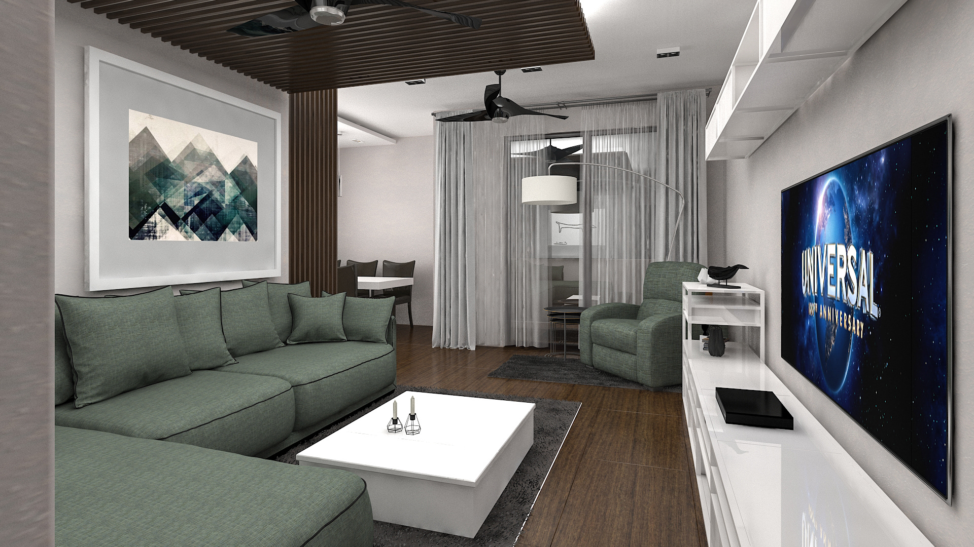 现代简约客厅设计案例-17