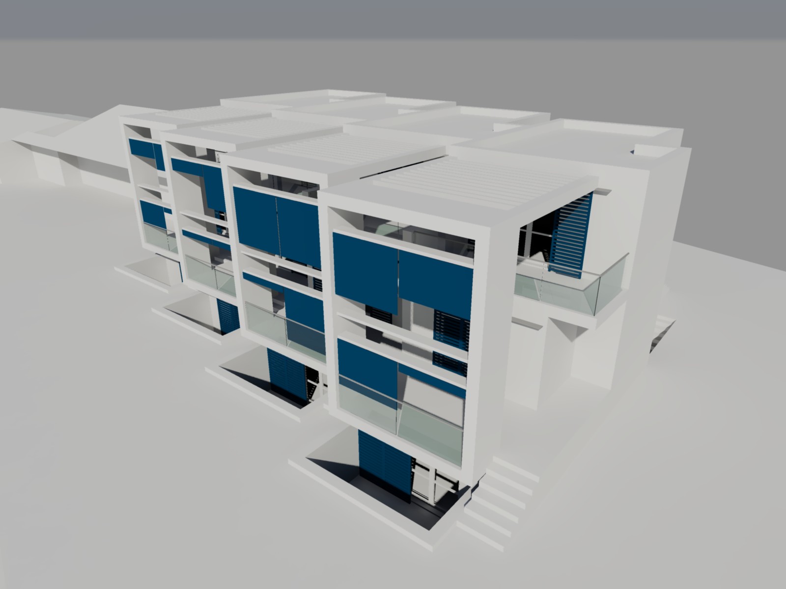 意式四层联排别墅设计-18