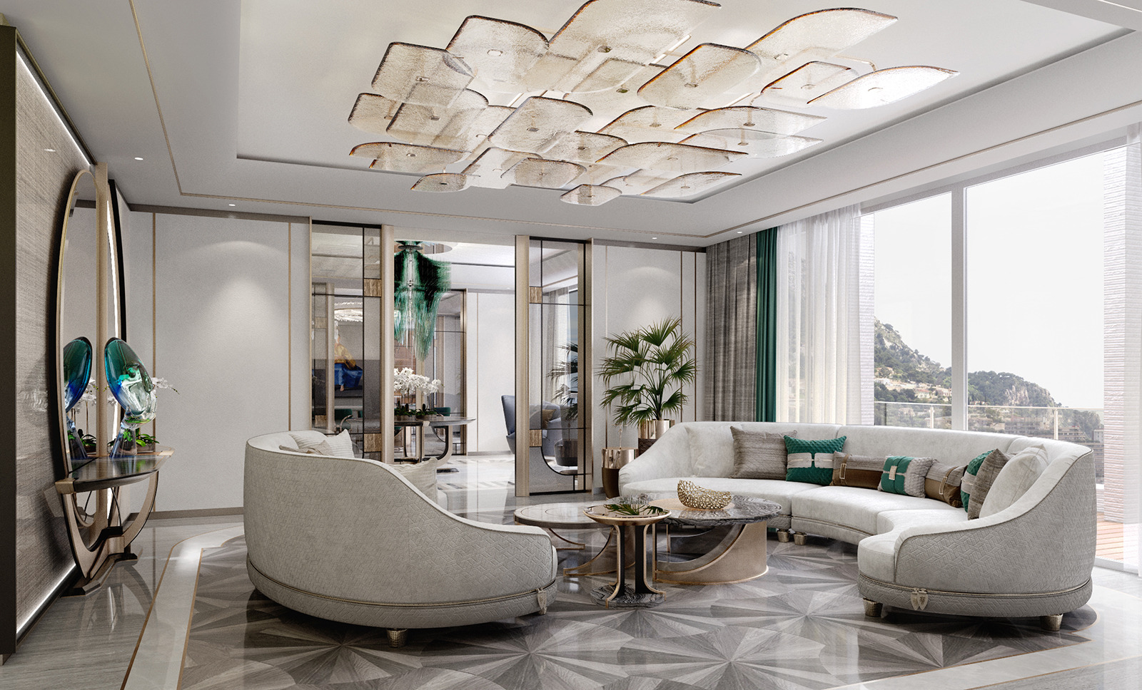 装饰艺术风格的豪华顶层公寓室内设计-9