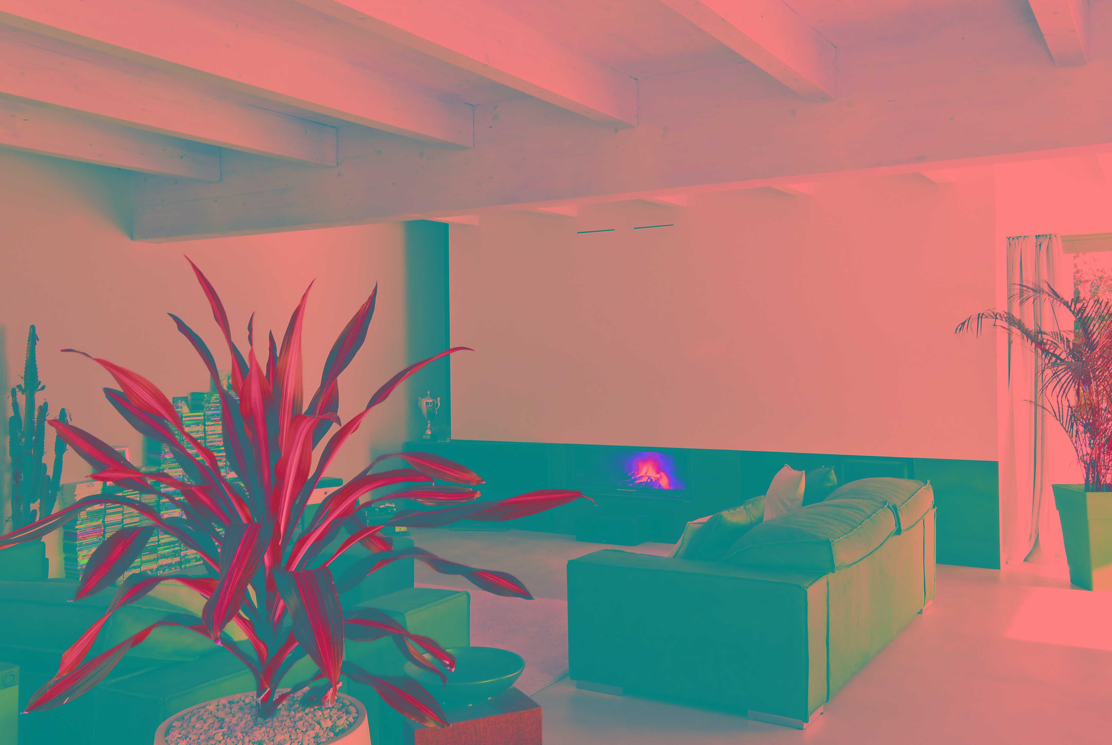 单层别墅,极简风格与自然元素融合-8