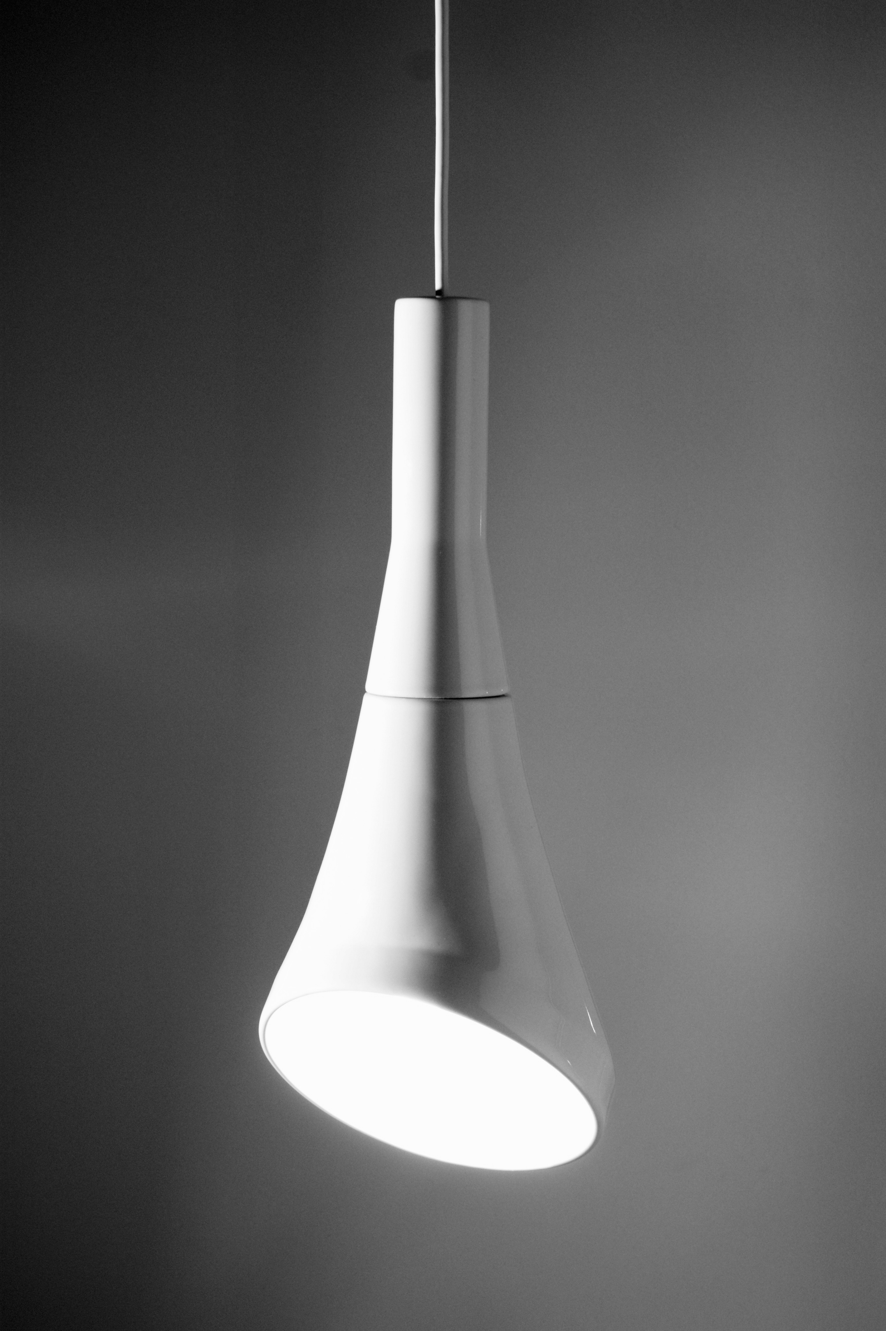 白噪声吊灯 | 极简纯白，雕塑般的照明设计-7