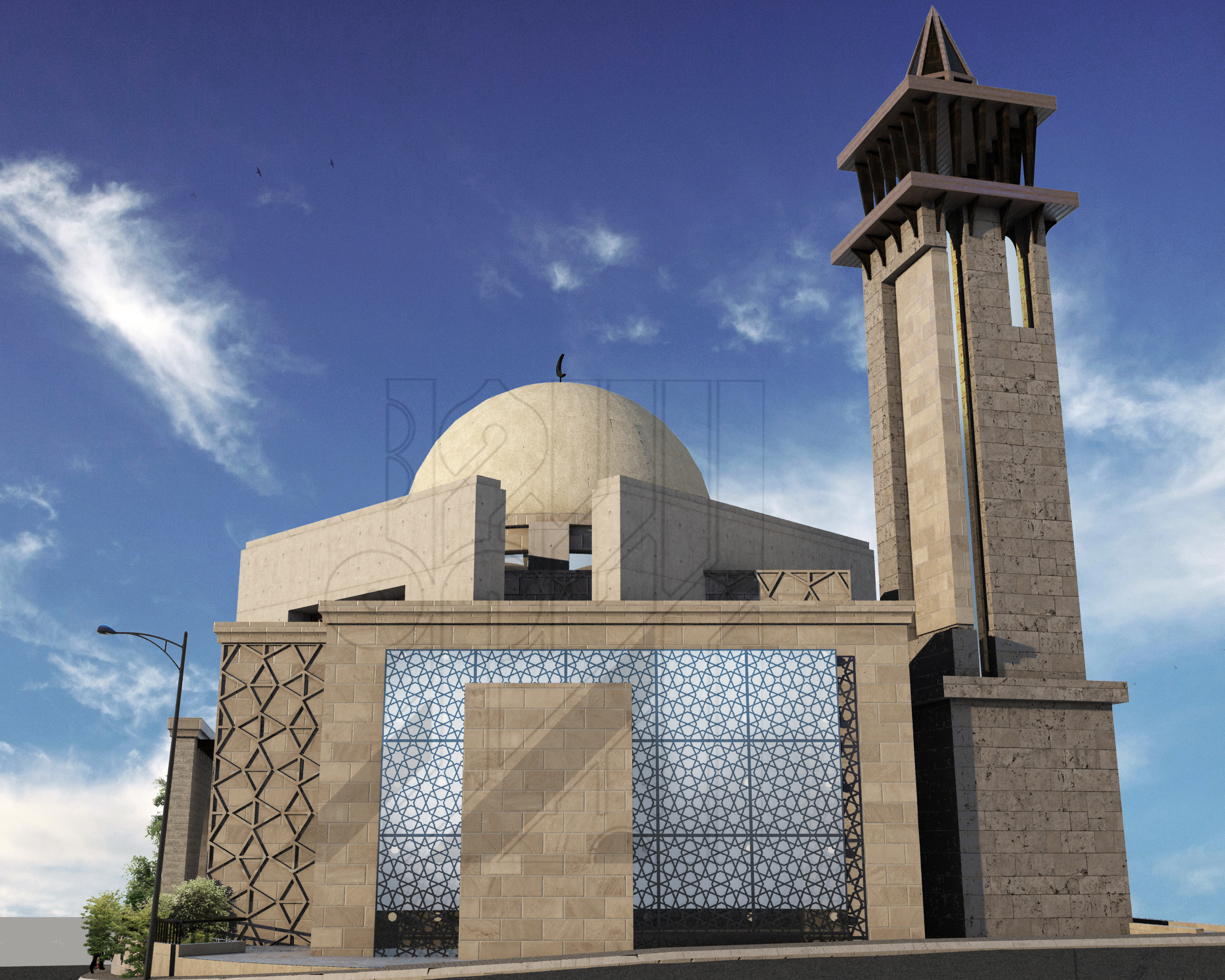 约旦阿曼清真寺外观设计-2