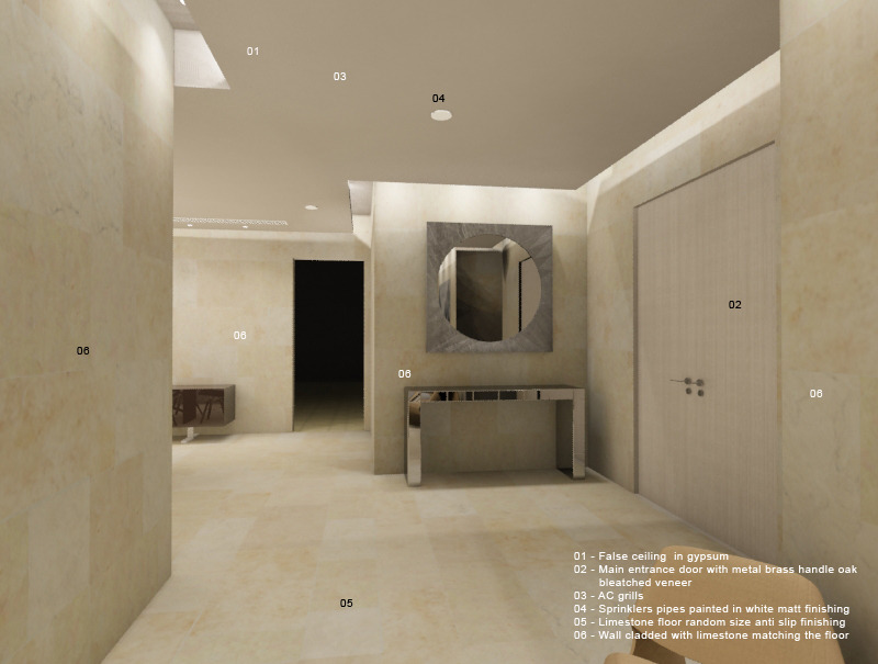 迪拜豪华顶层公寓室内设计-23