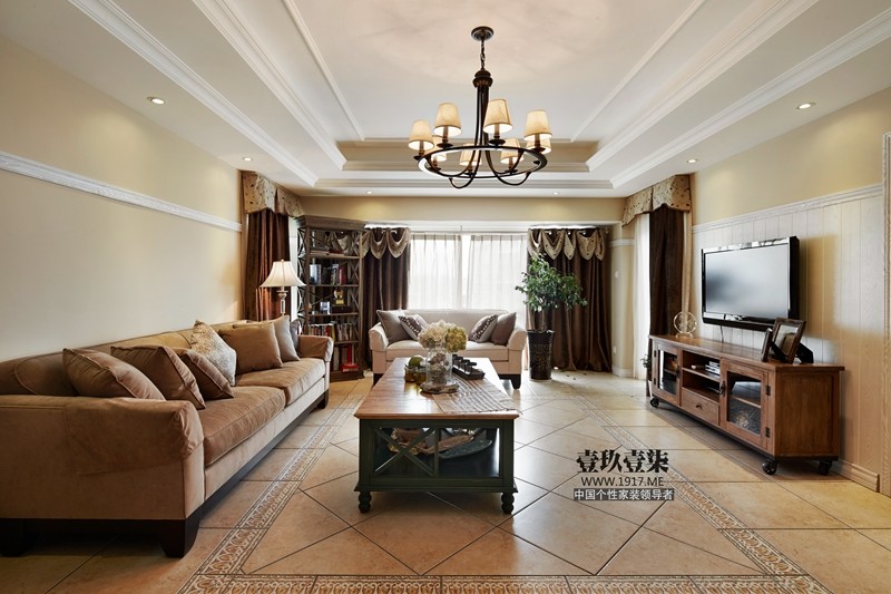 乡陌雅居 | 美式风格融入沉稳与大气-5