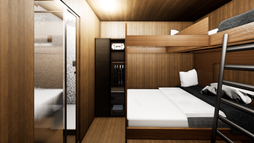 机场胶囊酒店设计——舒适与高效的完美结合-17