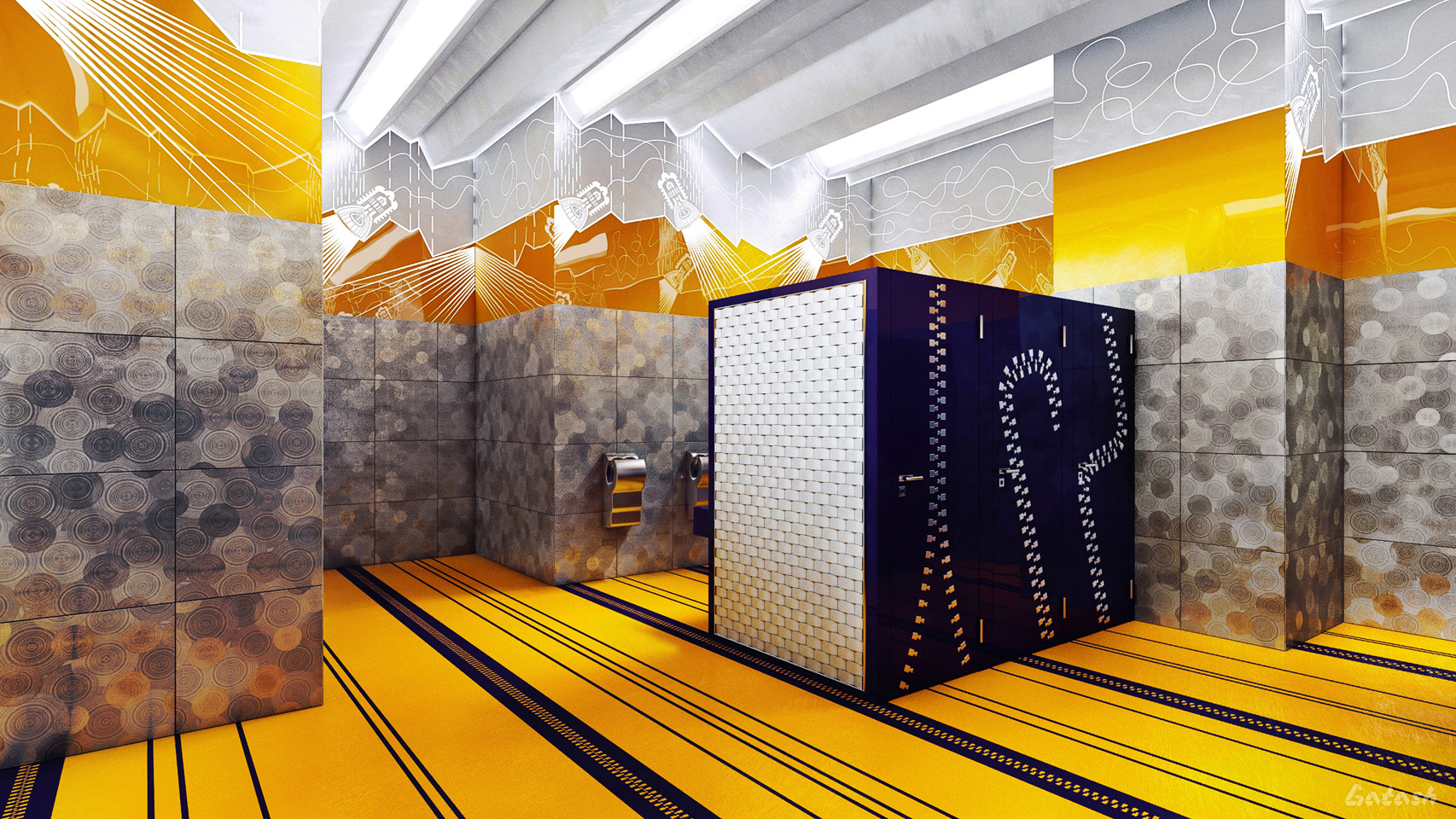 雅致简约的公共卫生间设计-9